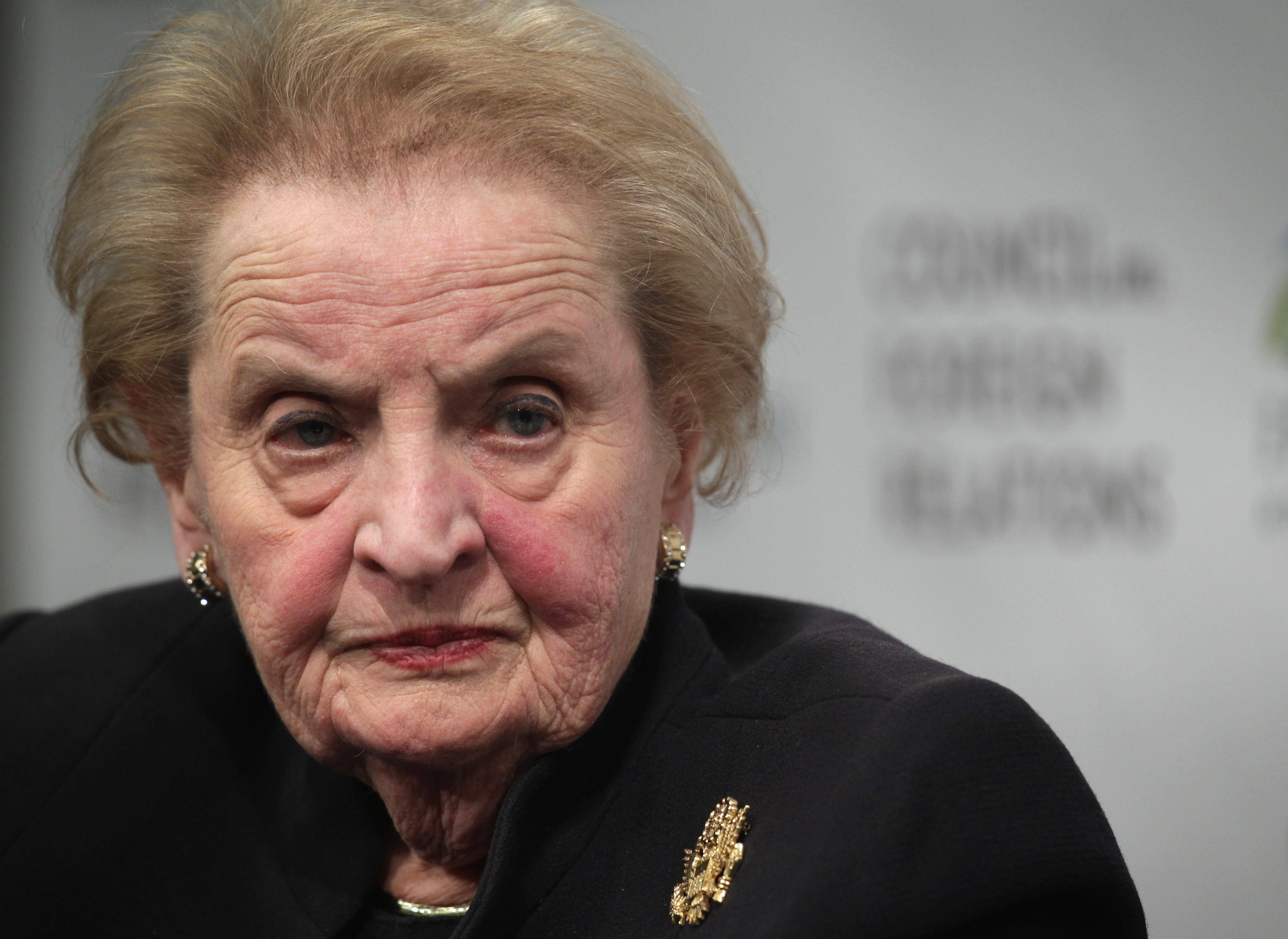 Former U.S. Secretary of State Madeleine Albright participates in a discussion at the Council on Foreign Relations in Washington, D.C., on January 29, 2015.