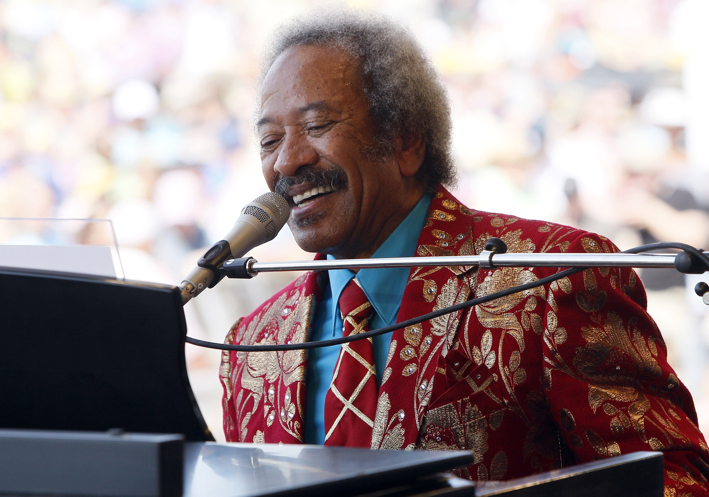 Toussaint performs at the New Orleans Jazz and Heritage Festival in New Orleans on May 7, 2011. (Patrick Semansky—AP)