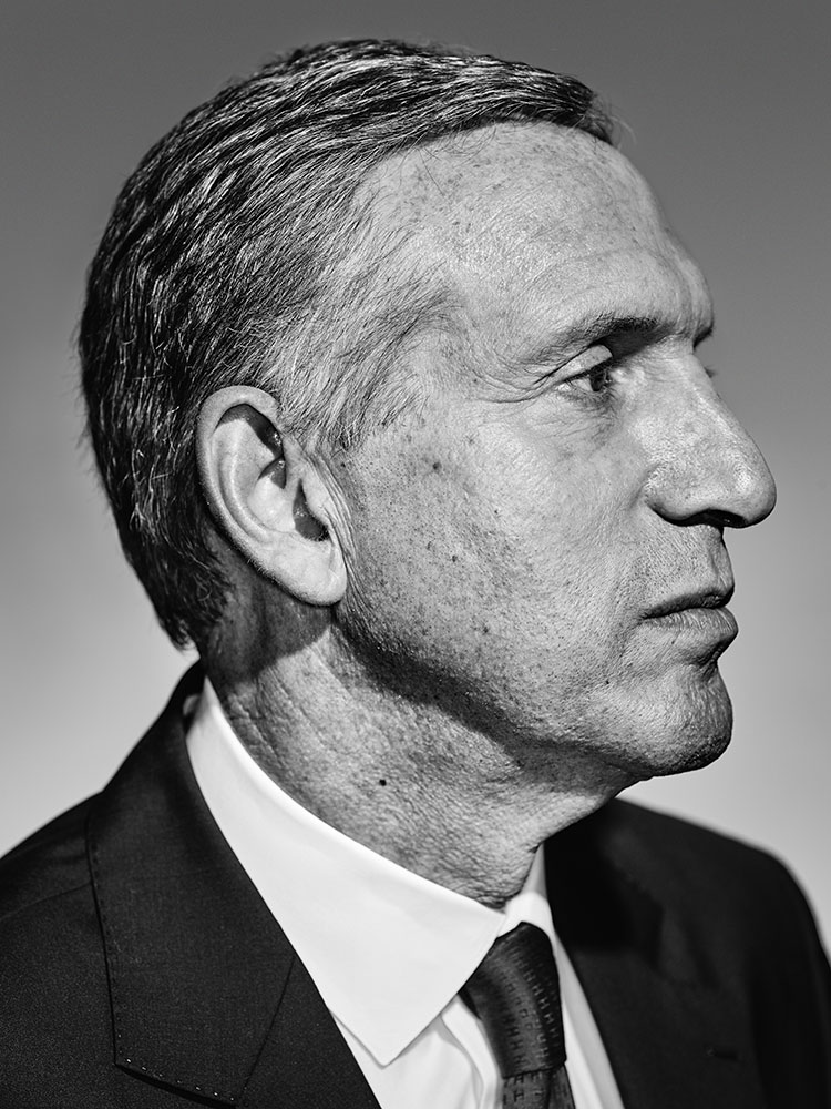 Starbucks CEO Howard Schultz photographed in Seattle.From  Starbucks For America.  February 16, 2015 issue.