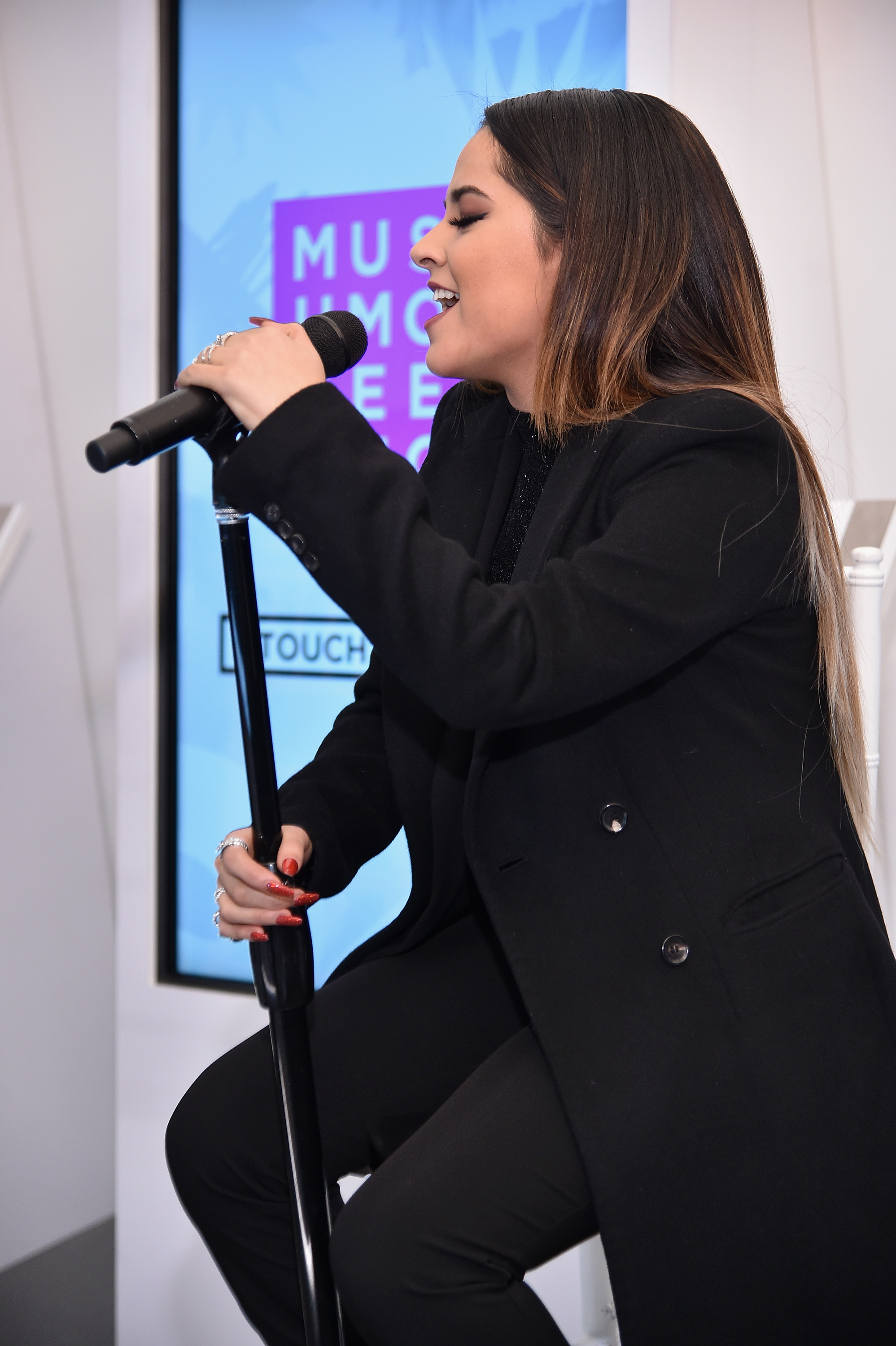 Becky G performs at the launch party of The Museum of Feelings, curated by Glade, at Brookfield Place in New York City on Nov. 23, 2015. (Mike Coppola—Getty Images for Glade)