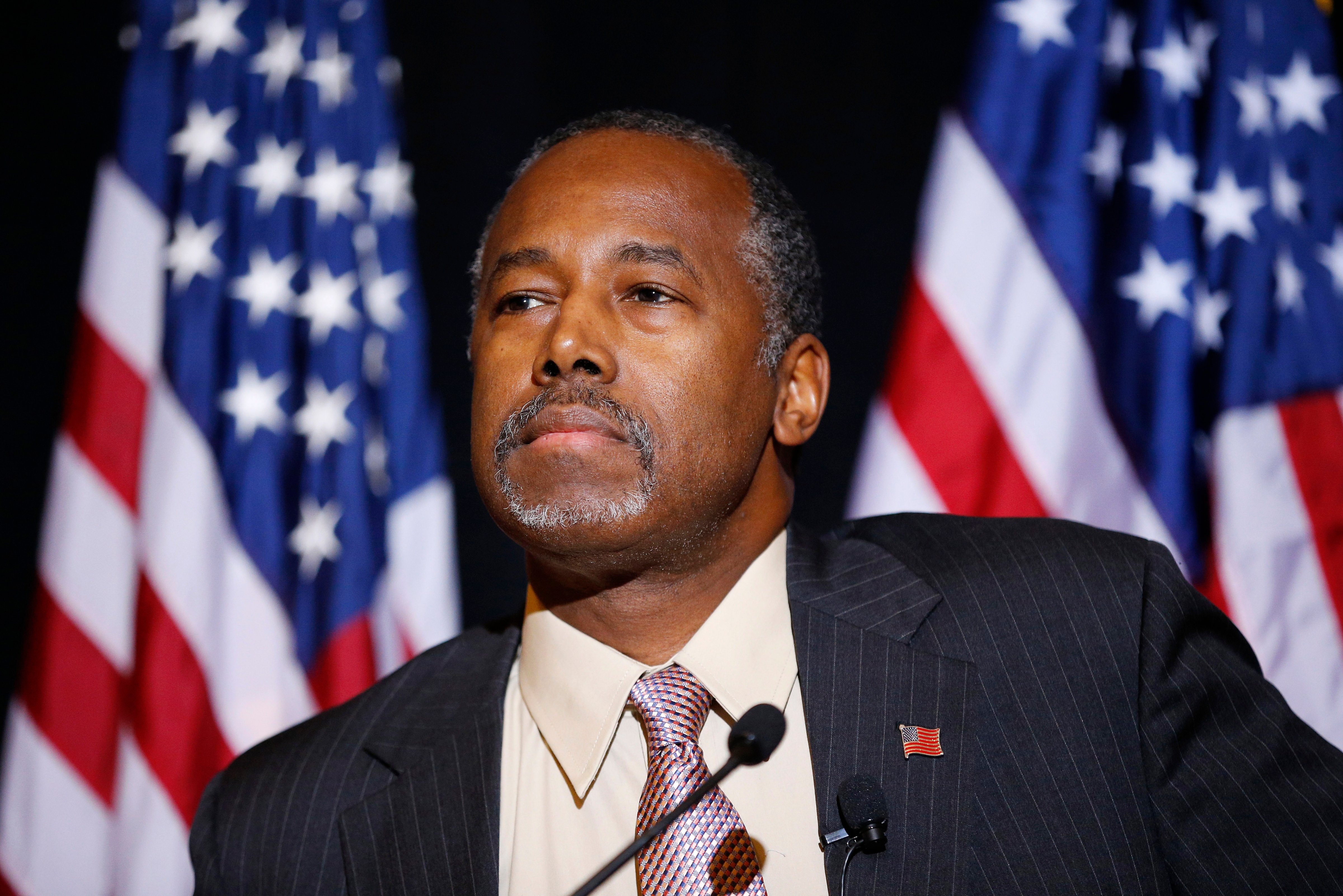 Dr. Ben Carson at a news conference in Henderson, Nev. on  Nov. 16, 2015. (John Locher—AP)