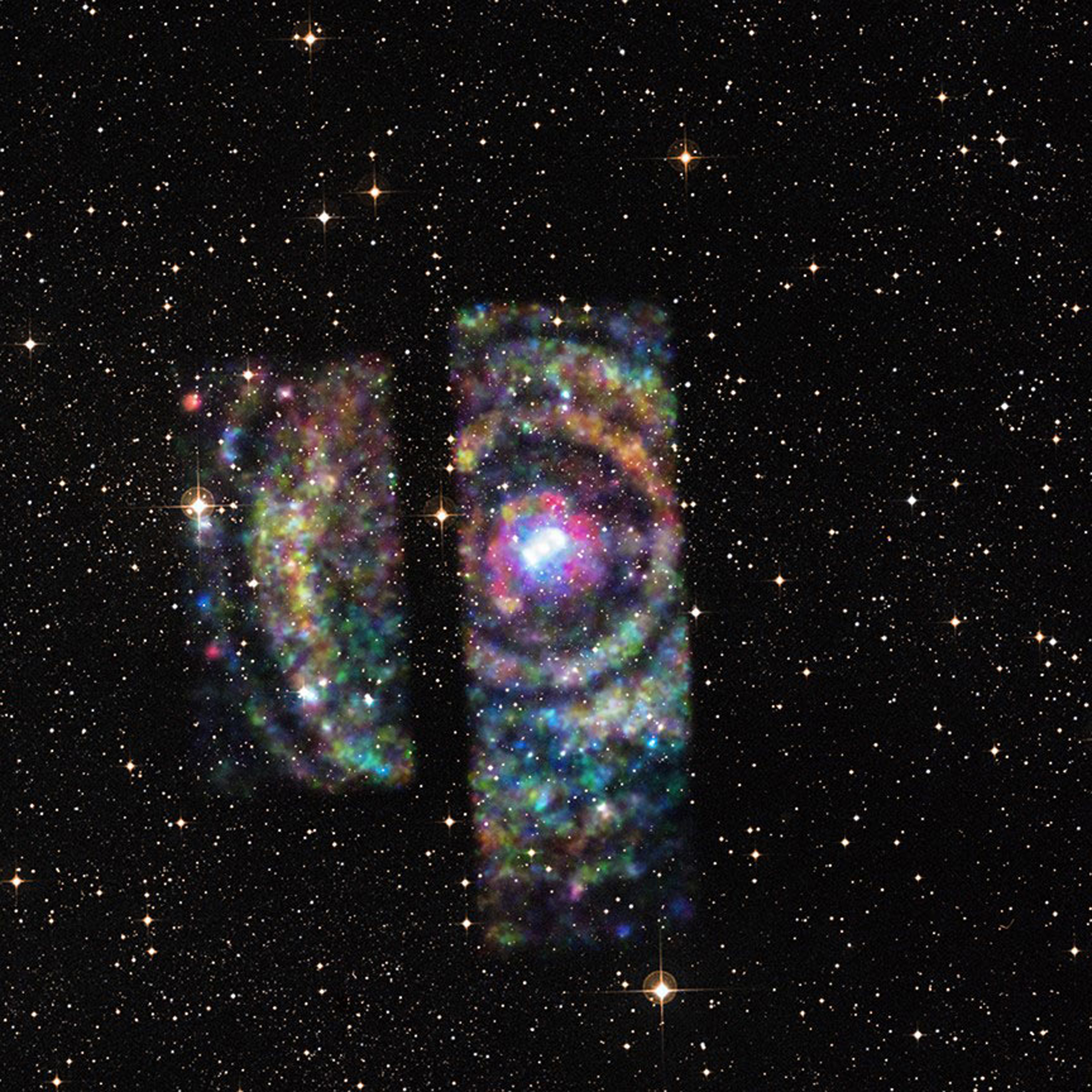 Circinus X-1 is an X-ray binary star known for its erratic variability can be seen in this photo released on June 23, 2015. Within the system, a dense neutron star, the collapsed remnant of a supernova explosion, orbits with a more ordinary stellar companion Circinus X-1 30,700 light-years away.