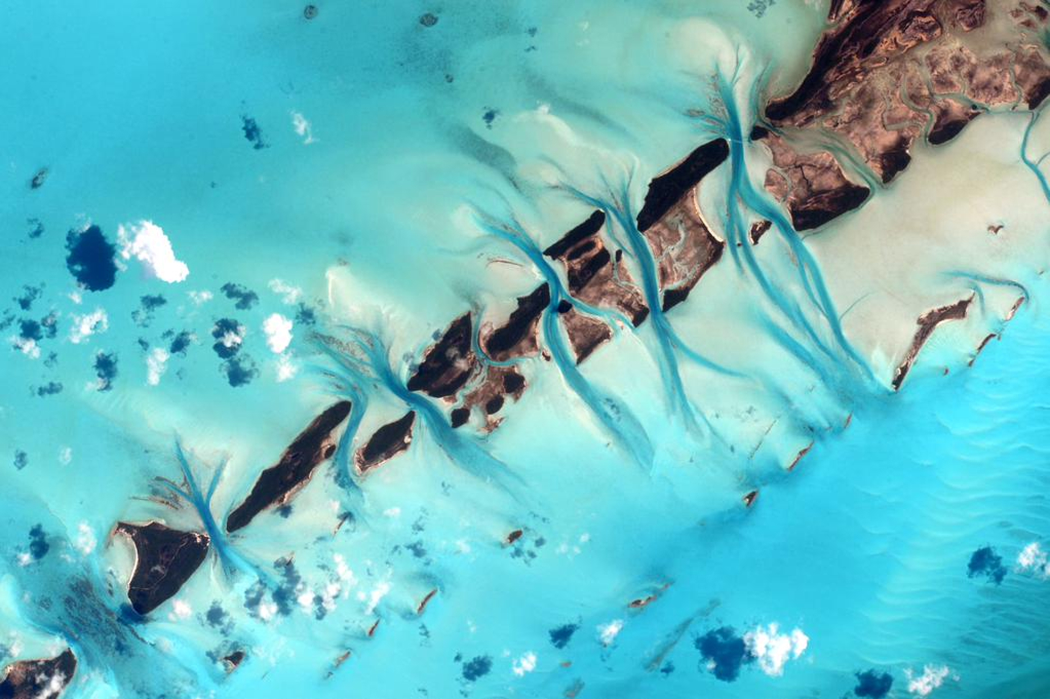 Astronaut Scott Kelly captured this image of the Bahamas from the International Space Station on July 19, 2015.