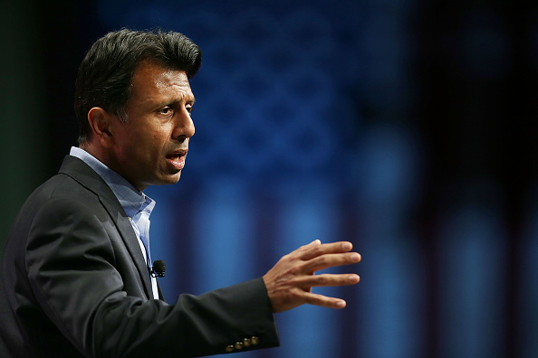 Republican presidential candidate Louisiana Governor Bobby Jindal speaks during the Sunshine Summit conference being held at the Rosen Shingle Creek on November 14, 2015 in Orlando, Florida.