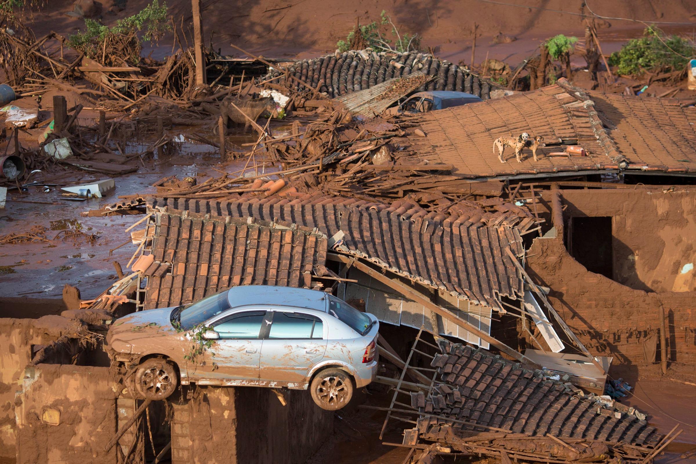 APTOPIX Brazil Dam Bursts