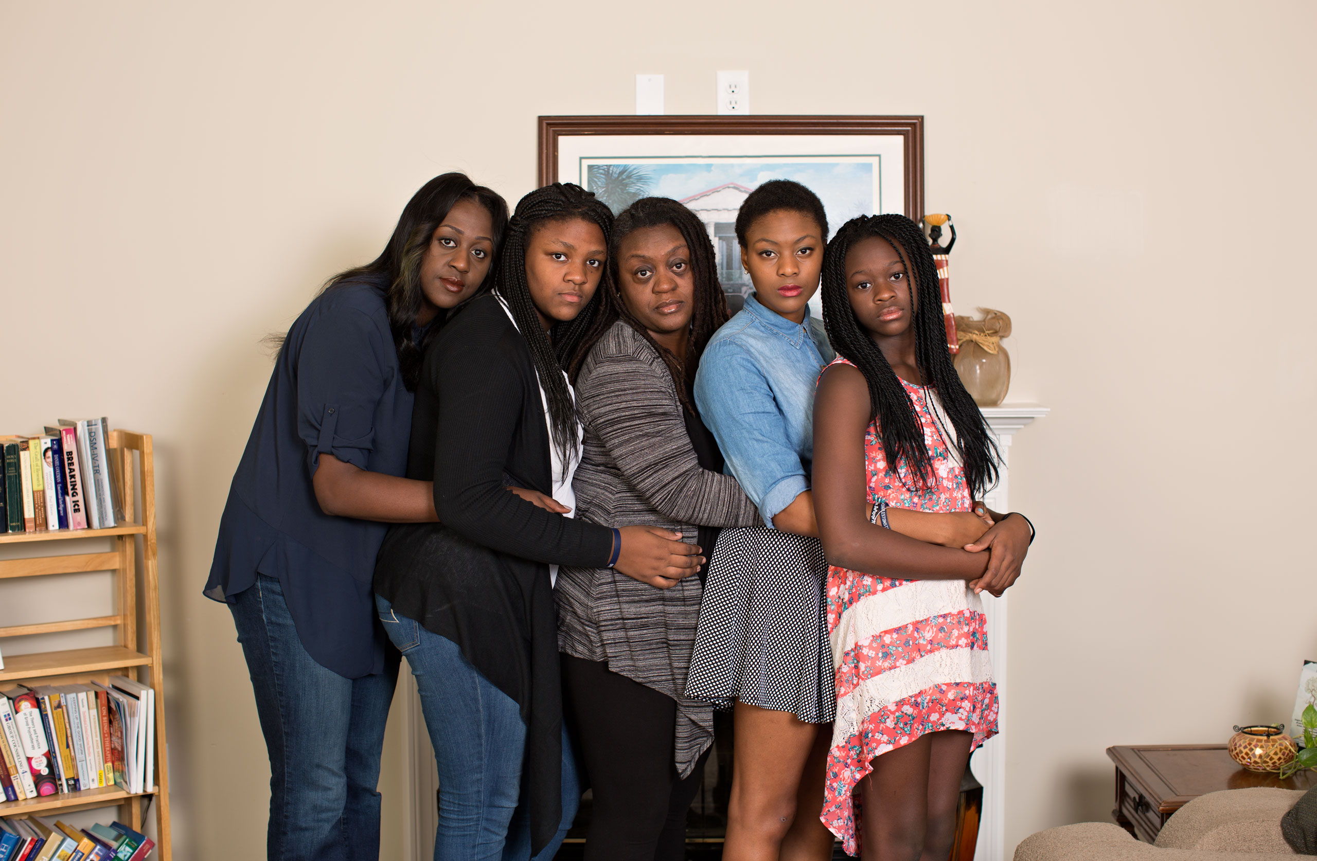Bethane Middleton-Brown with Gracyn, Hali, Kaylin and Czana DePayne
                              
                              After the Rev. DePayne Middleton Doctor’s death, Middleton-Brown, center, moved her nieces to live with her in Charlotte, N.C. She called her sister “the female Job.”