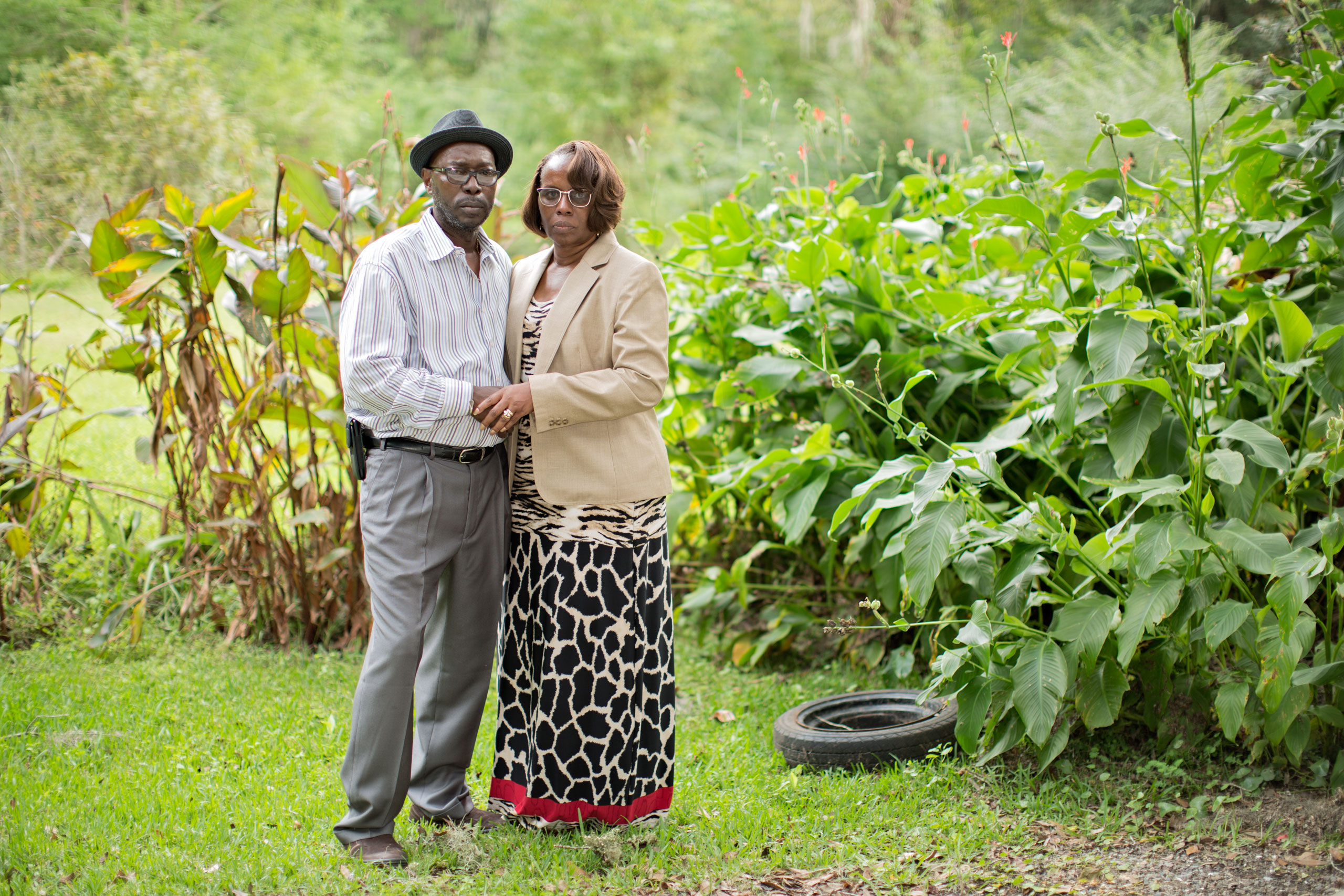 Tyrone and Felicia Sanders
                              
                              Tywanza Sanders parents, photographed at their home in Charleston