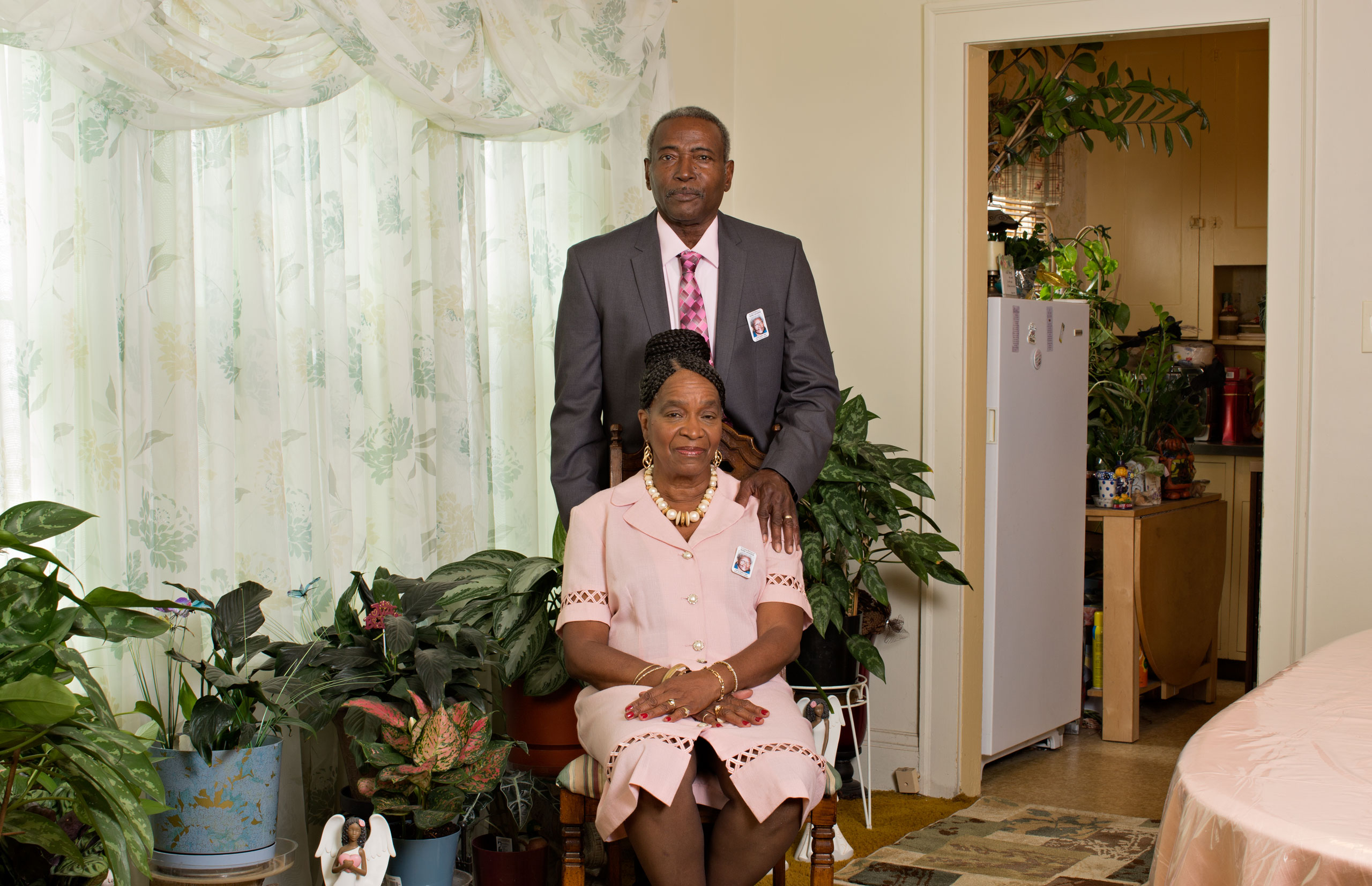 Walter and  Ellenora Jackson
                              
                              Susie Jackson’s only child and his wife in their home in Cleveland. Walter said his mother’s joy made her who she was