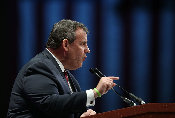 Republican presidential candidate New Jersey Governor Chris Christie speaks during the Sunshine Summit conference being held at the Rosen Shingle Creek on November 14, 2015 in Orlando, Florida.