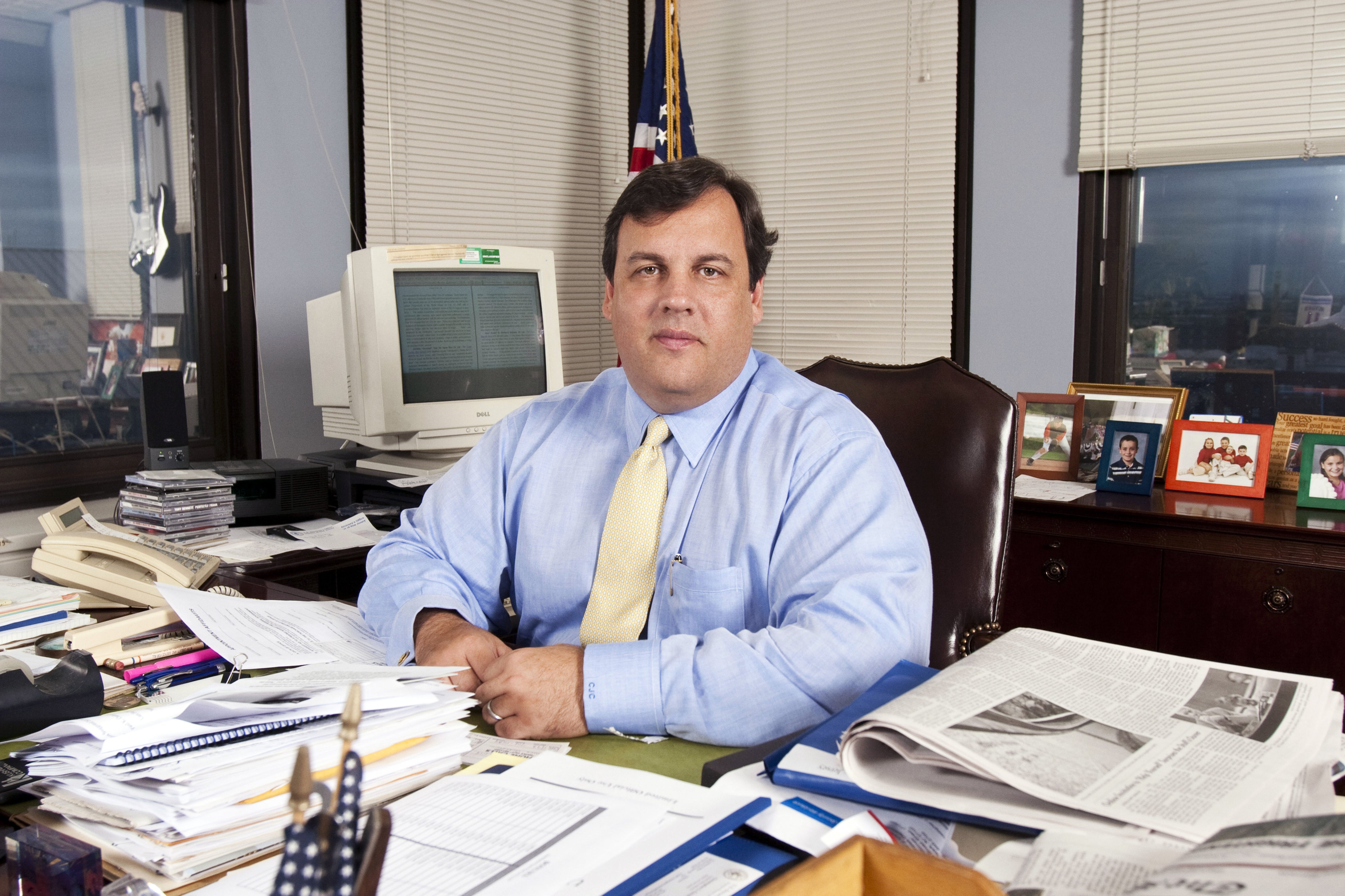 Then-U.S. Attorney Chris Christie, now New Jersey governor poses for a portrait in Trenton, N.J. on April 17, 2007. (Christopher Lane—Contour by Getty Images)