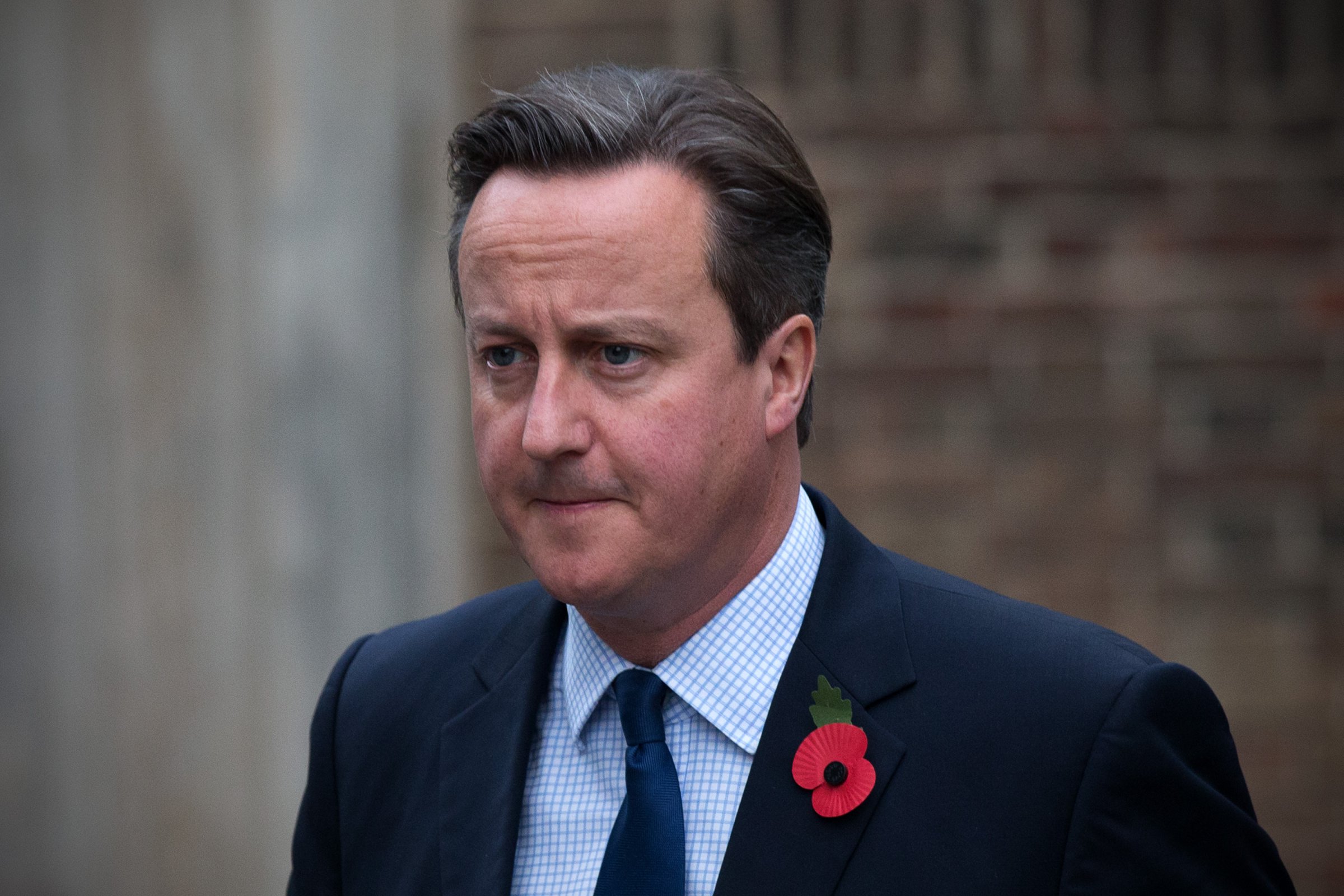 Prime Minister David Cameron arrives to a memorial service
