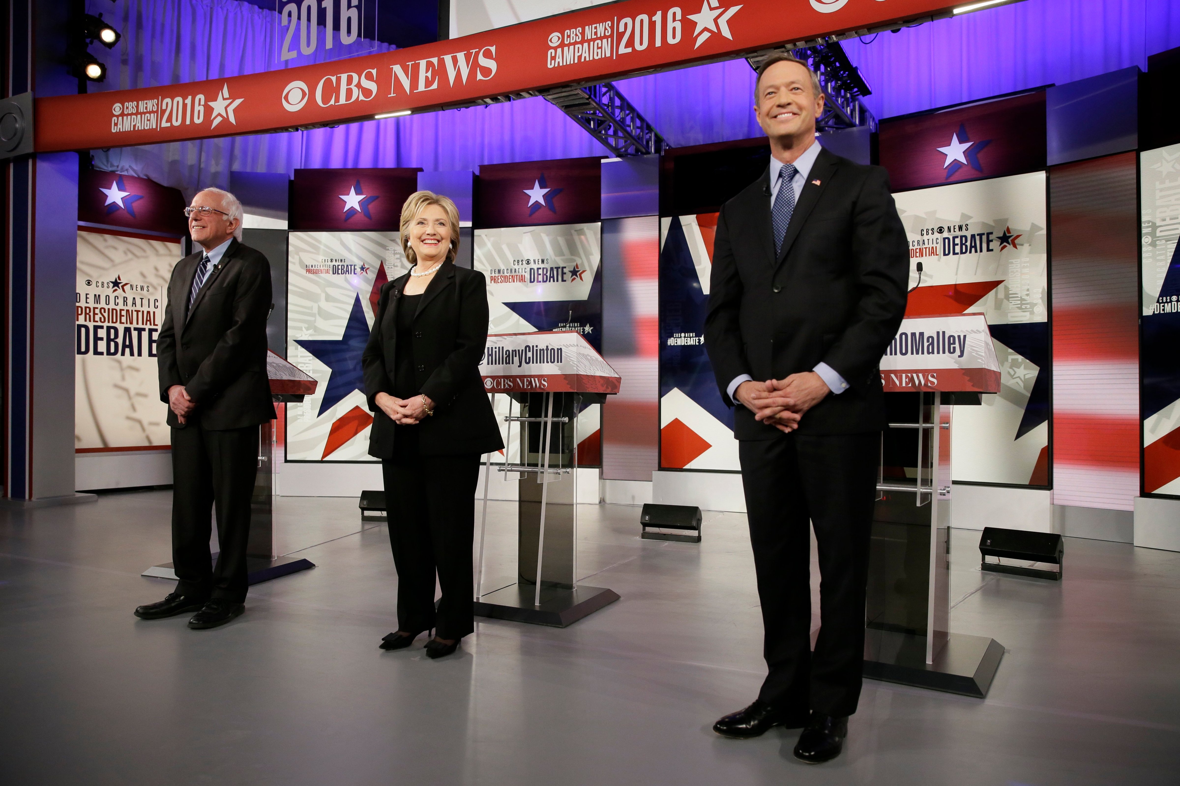 The Democratic presidential primary debate in Des Moines, IO on Nov. 14, 2015. (Charlie Neibergall—AP)