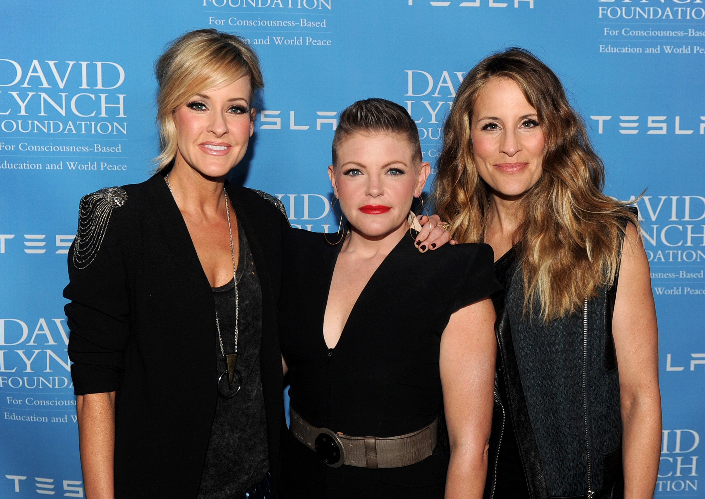 (L-R) Martie Maguire, Natalie Maines and Emily Robison of the Dixie Chicks at the David Lynch Foundation Gala in Beverly Hills, Calif. on Feb. 27, 2014.
