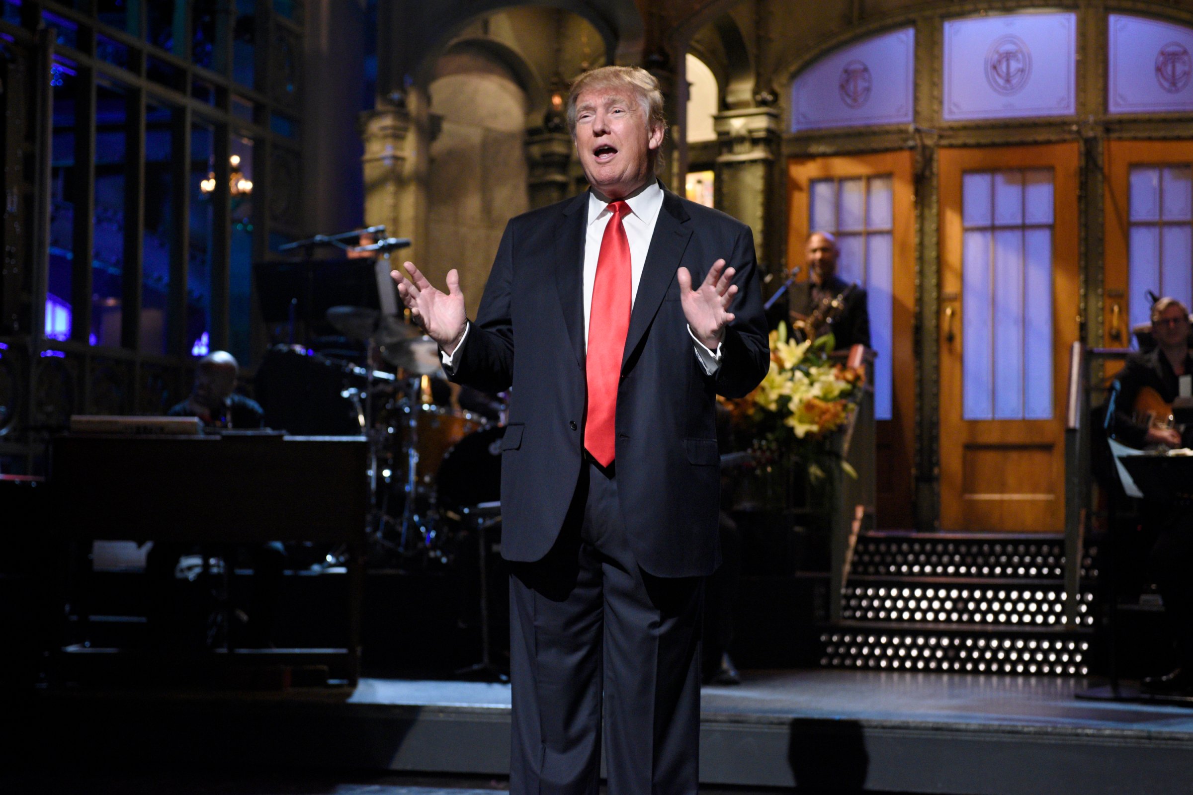 Donald Trump during the "Saturday Night Live" monologue on Nov 7, 2015.