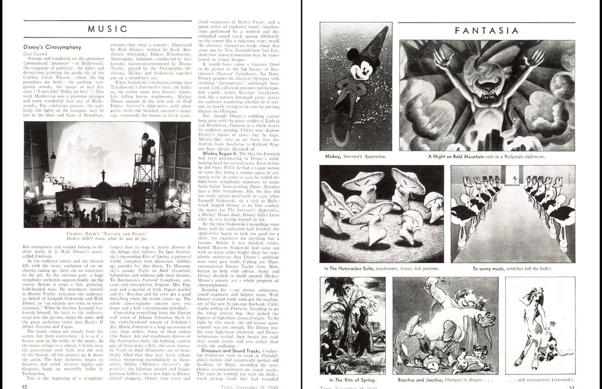 A spread from the Nov. 18, 1940, issue of TIME (TIME)