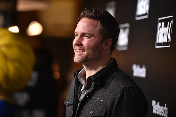 Actor Scott Porter attends the Fallout 4 video game launch event in downtown Los Angeles on November 5, 2015 in Los Angeles, California.