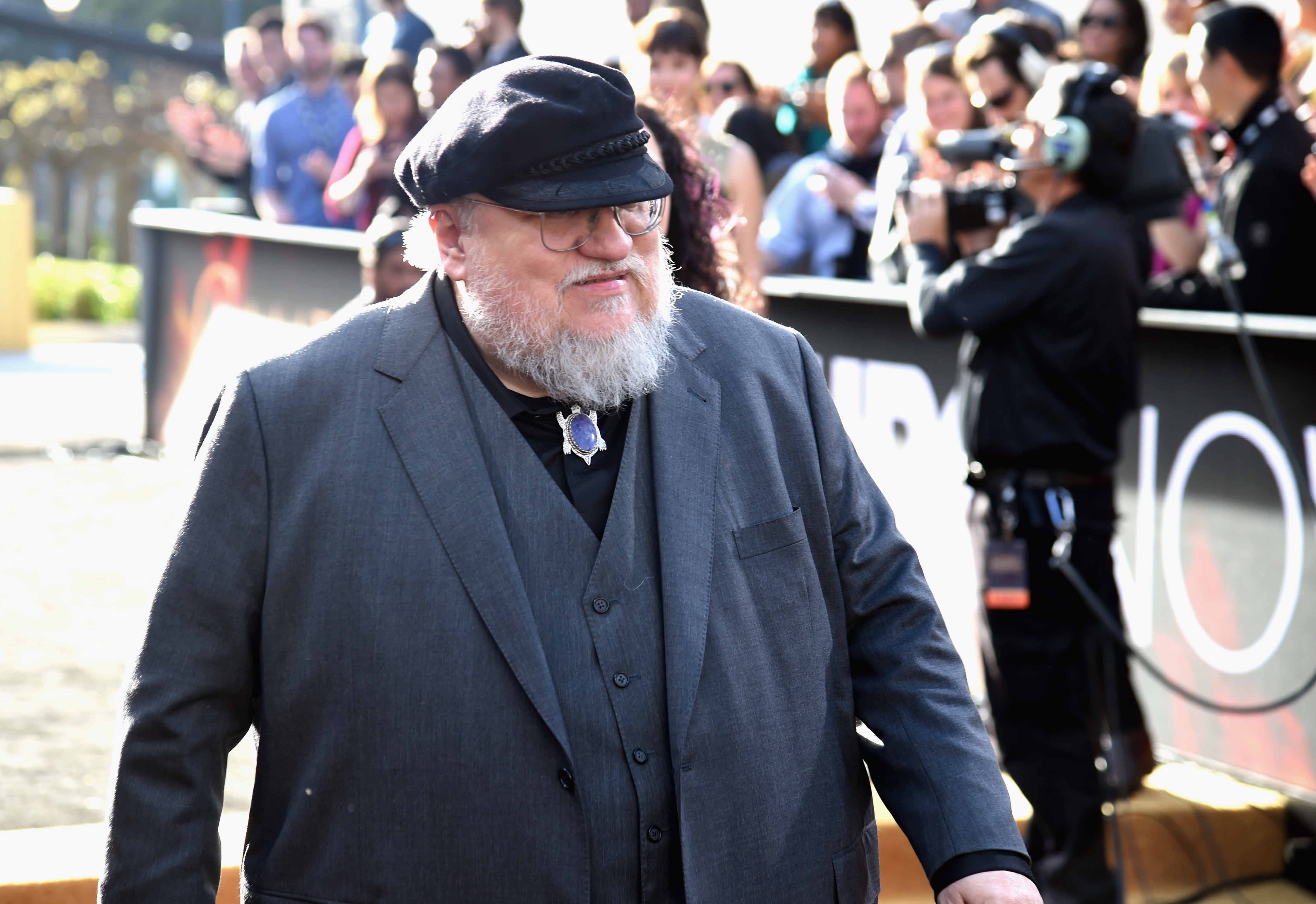 George R.R. Martin attends the "Game of Thrones" Season 5 Premiere at the San Francisco Opera House on March 23, 2015. (Jeff Kravitz—HBO/Getty Images)