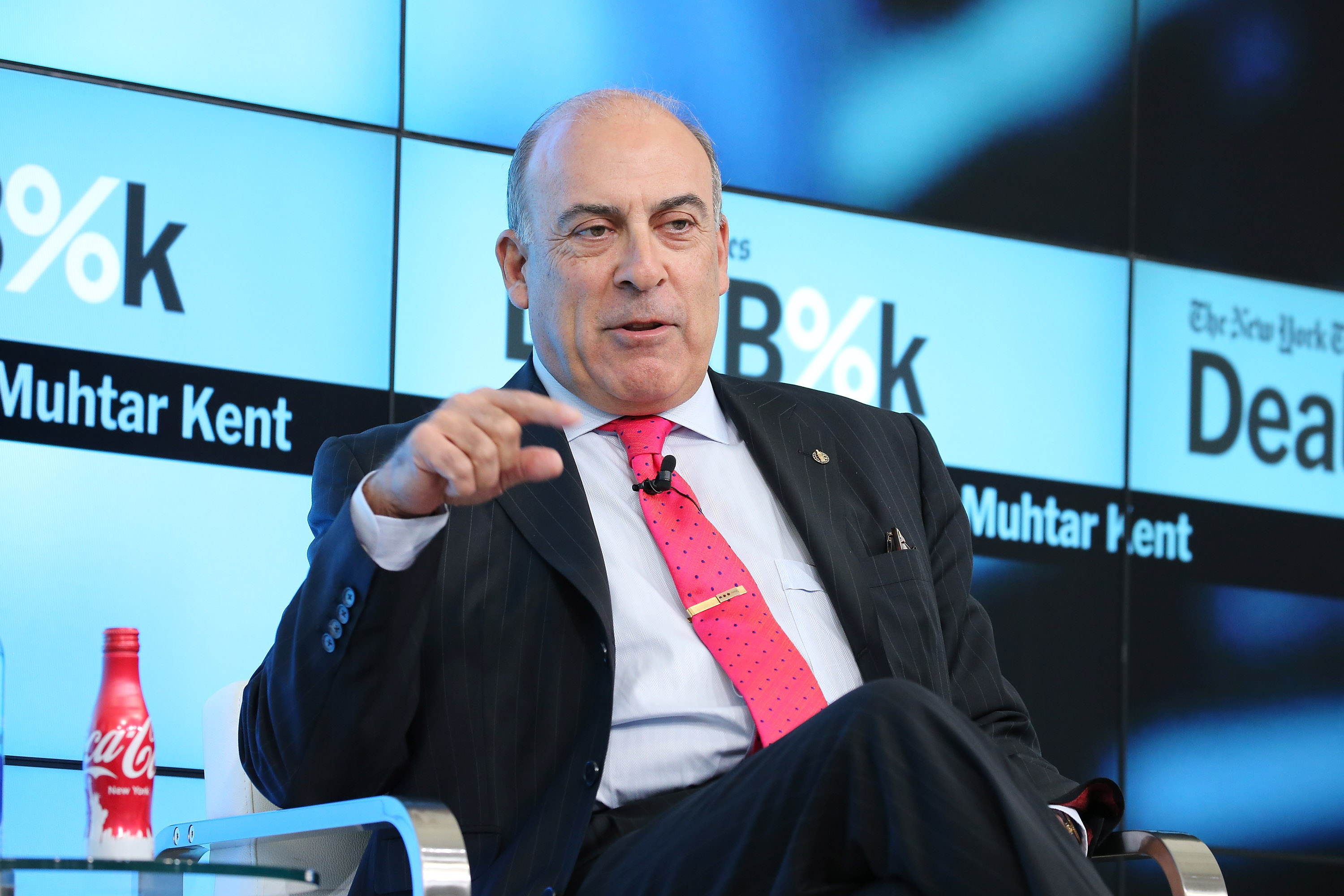 Chairman and CEO of The Coca-Cola Company Muhtar Kent participates in a panel discussion at the New York Times 2015 DealBook Conference at the Whitney Museum of American Art on November 3, 2015 in New York City.  (Neilson Barnard/Getty Images--New York Times) (Neilson Barnard&mdash;2015 Getty Images)