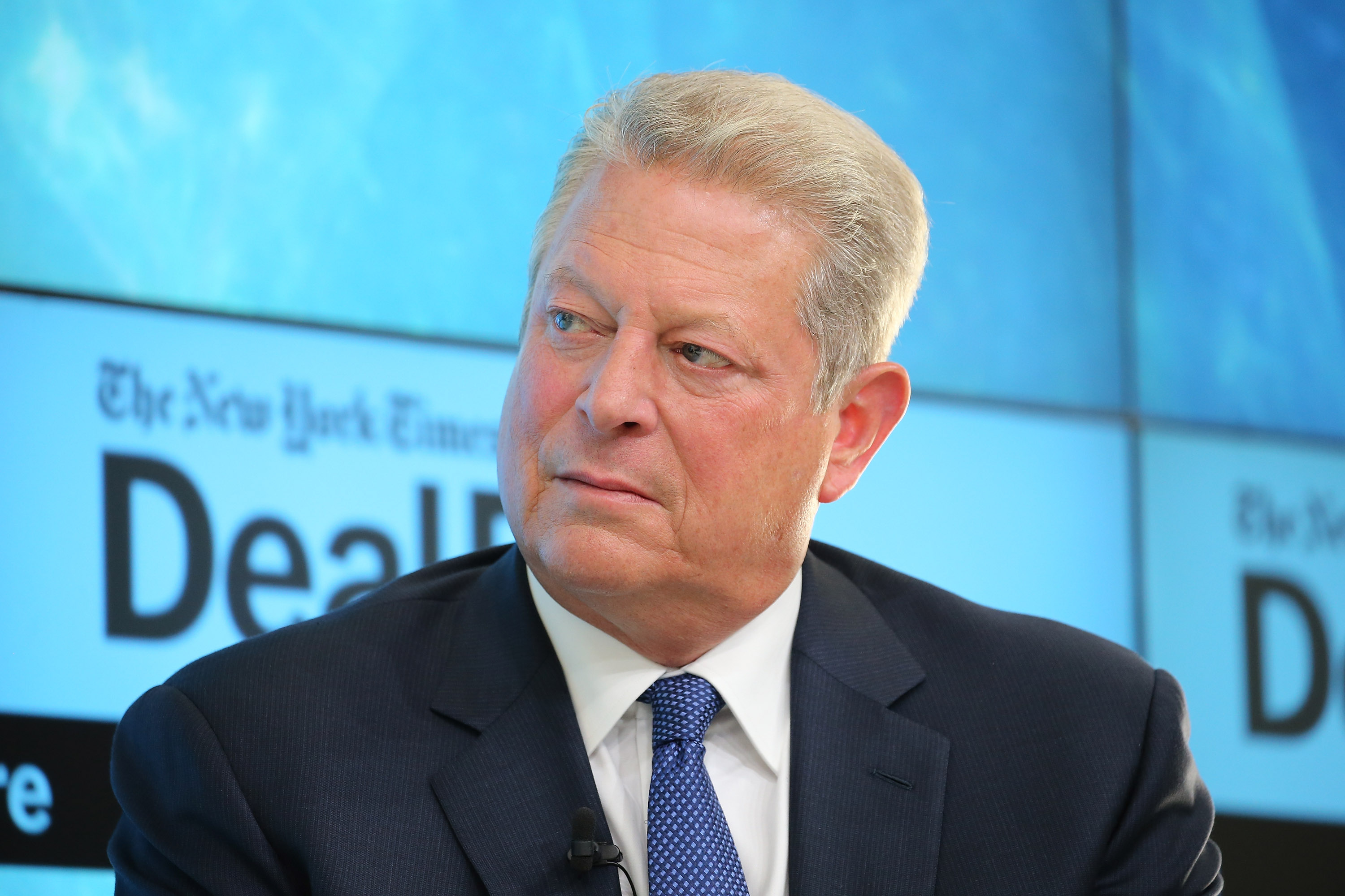Former Vice President Al Gore, chairman of Generation Investment Management and chairman of The Climate Reality Project, participates in a panel discussion at the New York Times 2015 DealBook Conference at the Whitney Museum of American Art on November 3, 2015 in New York City.  (Neilson Barnard/Getty Images-- New York Times) (Neilson Barnard&mdash;2015 Getty Images)