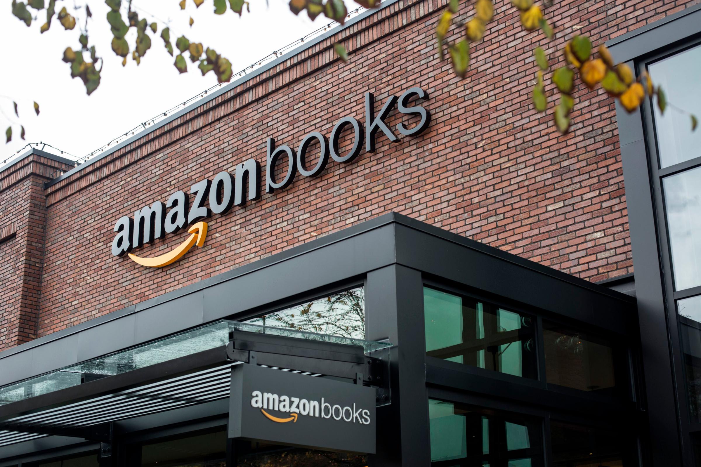 The exterior of Amazon Books is pictured in Seattle, Washington, on Tuesday, Nov. 3, 2015. The online retailer Amazon.com Inc. opened its first brick-and-mortar location in Seattle's upscale University Village mall. Photographer: David Ryder/Bloomberg