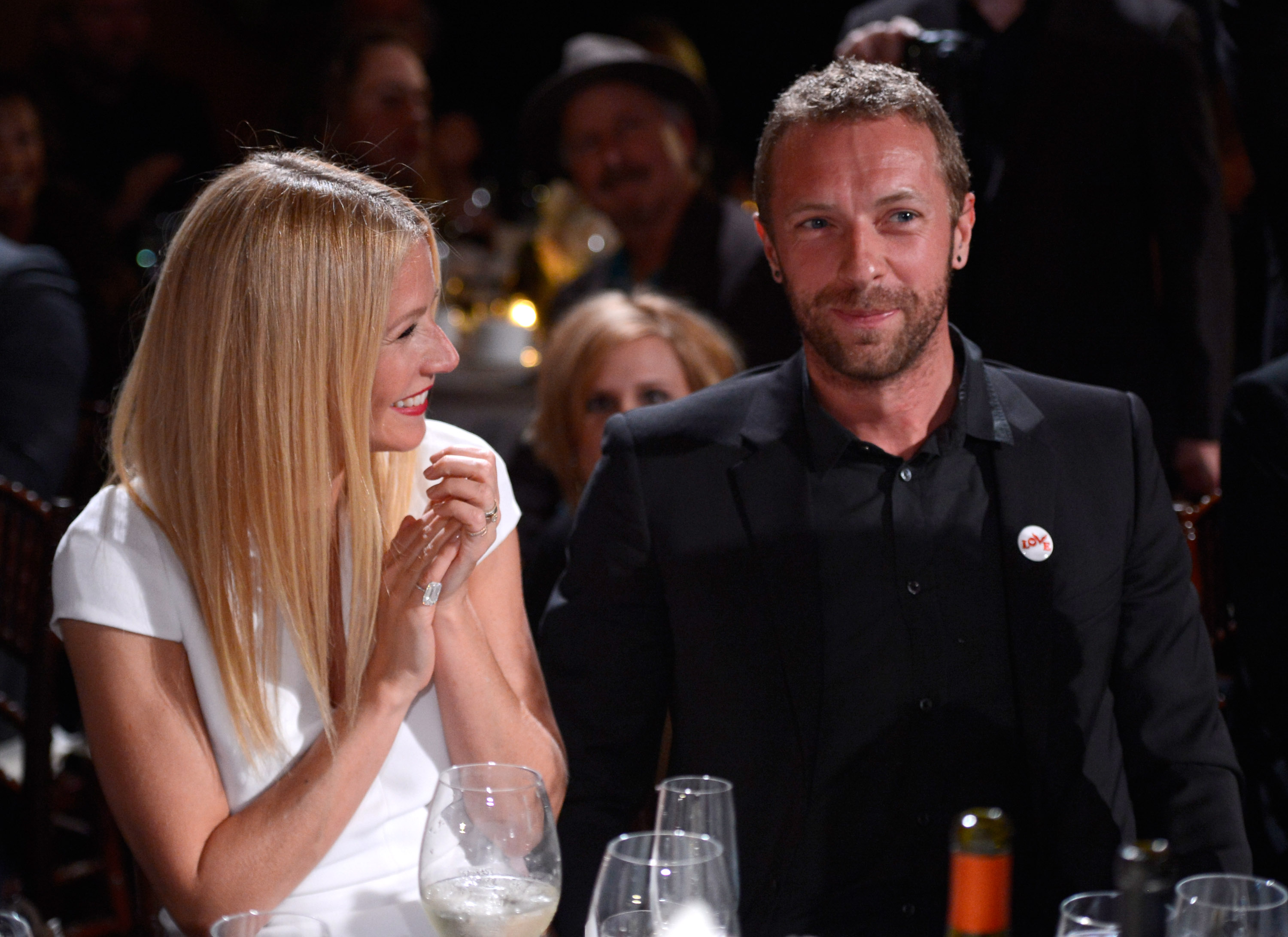Gwyneth Paltrow and Chris Martin at Montage Beverly Hills on January 11, 2014 in Beverly Hills, California. (Kevin Mazur—Getty Images)