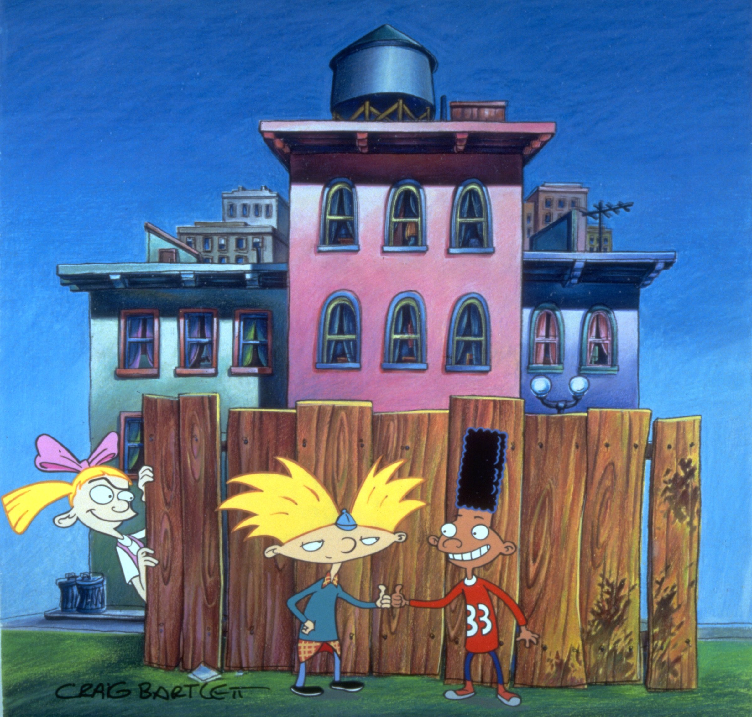 Gerald Johannsen, Arnold and Helga G. Pataki in HEY ARNOLD. Nickelodeon.
