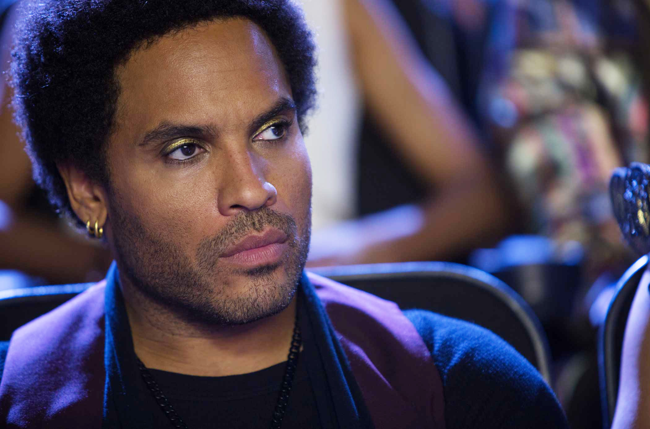 Lenny Kravitz as Cinna in The Hunger Games: Catching Fire, 2013.