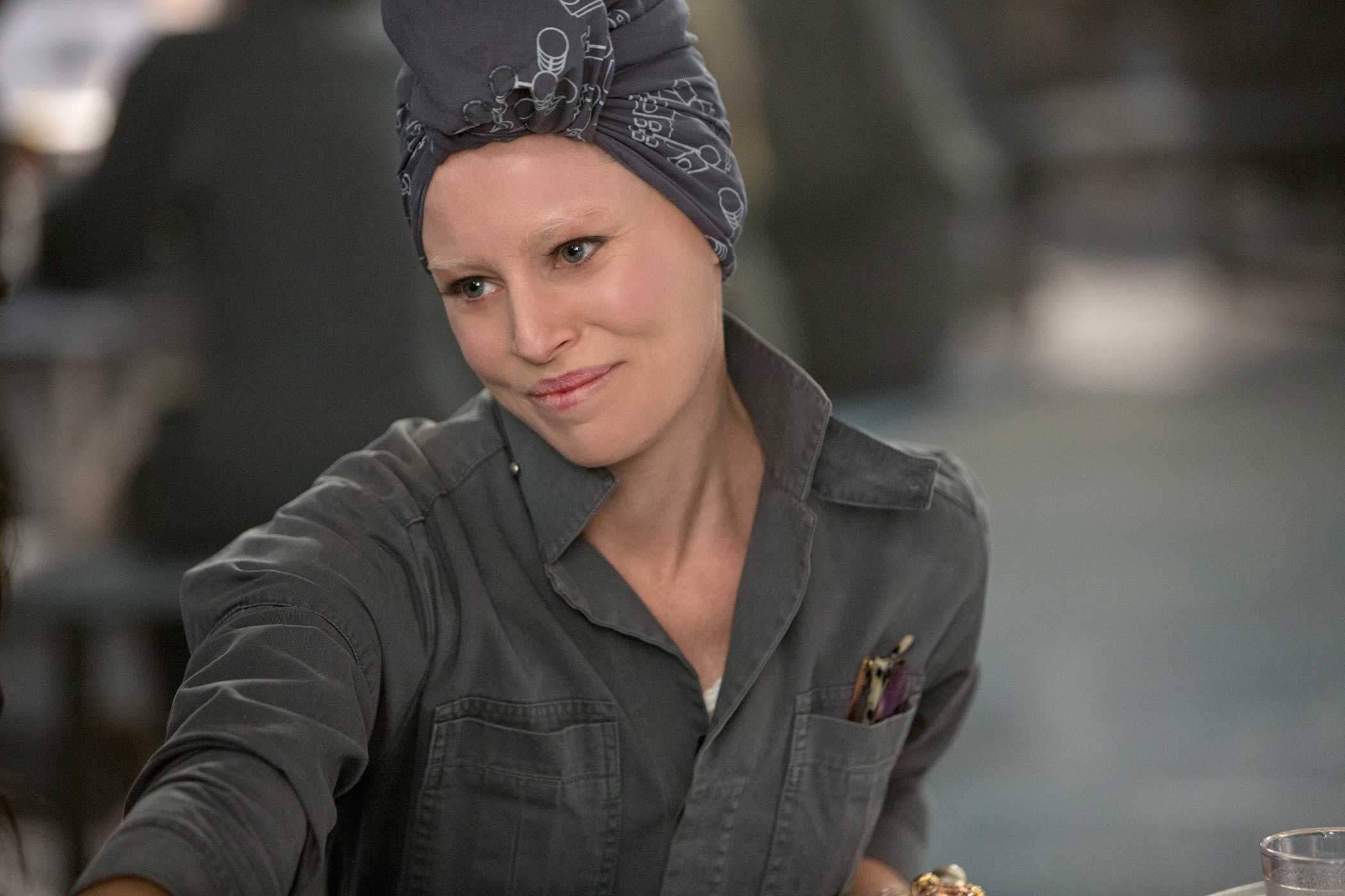 Elizabeth Banks as Effie Trinket in The Hunger Games: Mockingjay – Part 1, 2014.