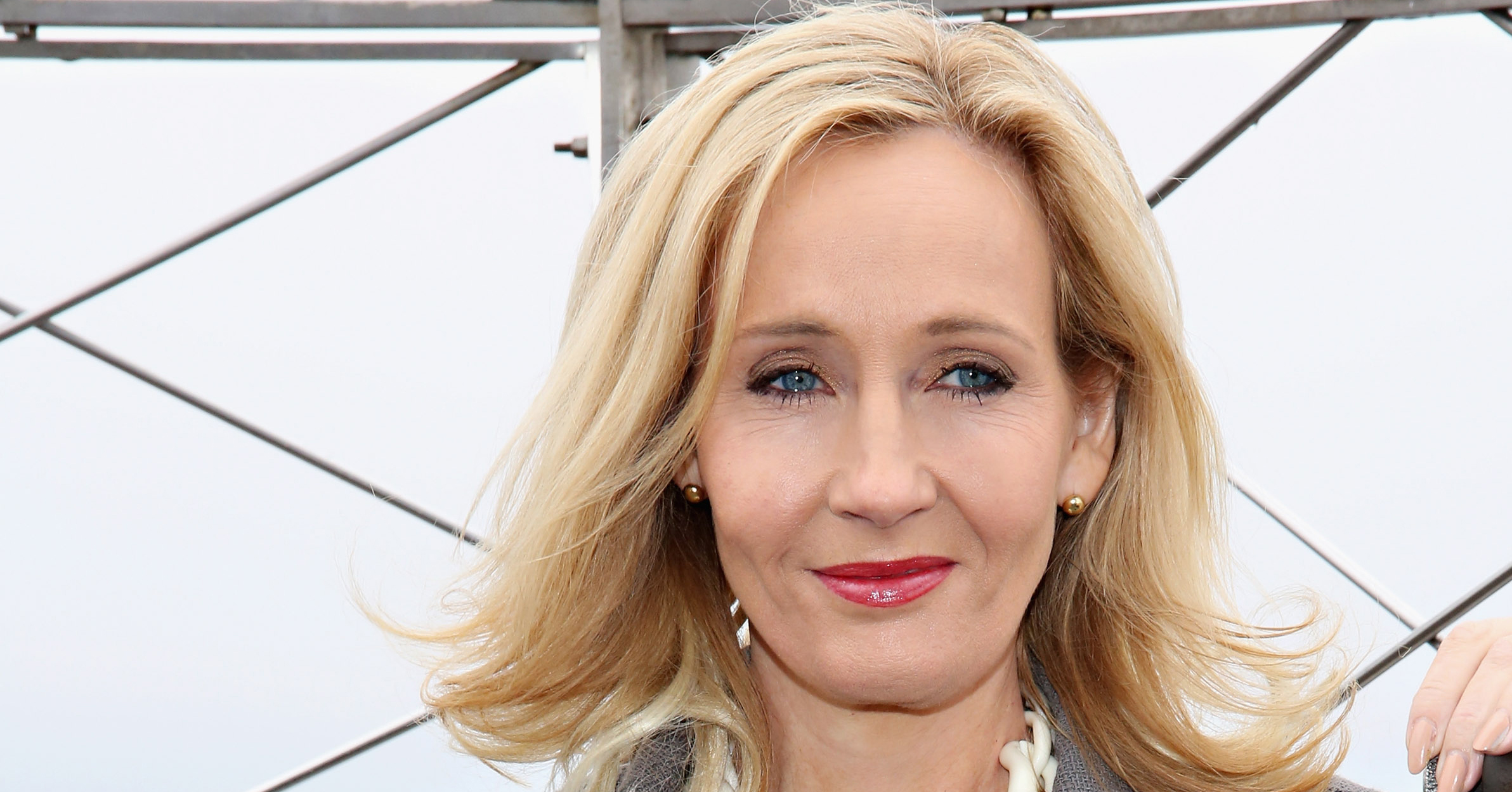 Author J.K. Rowling visits the Empire State Building in on April 9, 2015 in New York.