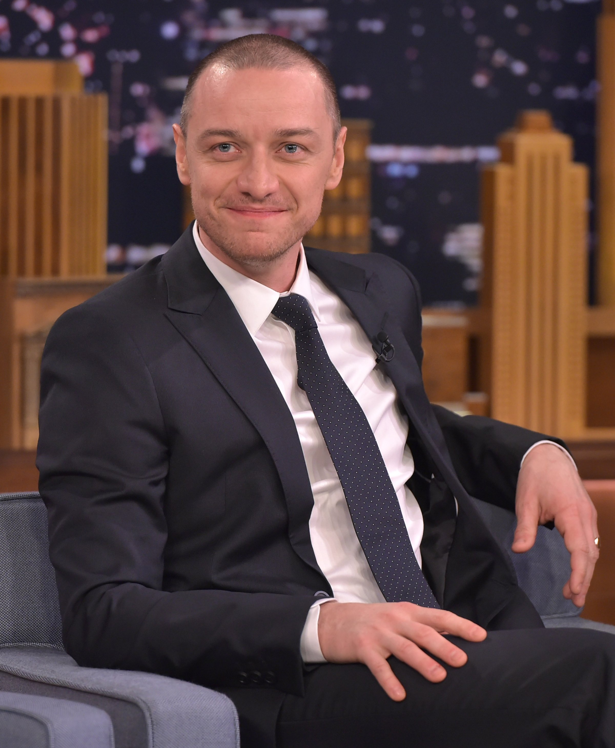 James McAvoy visits The Tonight Show Starring Jimmy Fallon at Rockefeller Center on Nov. 11, 2015 in New York City.
