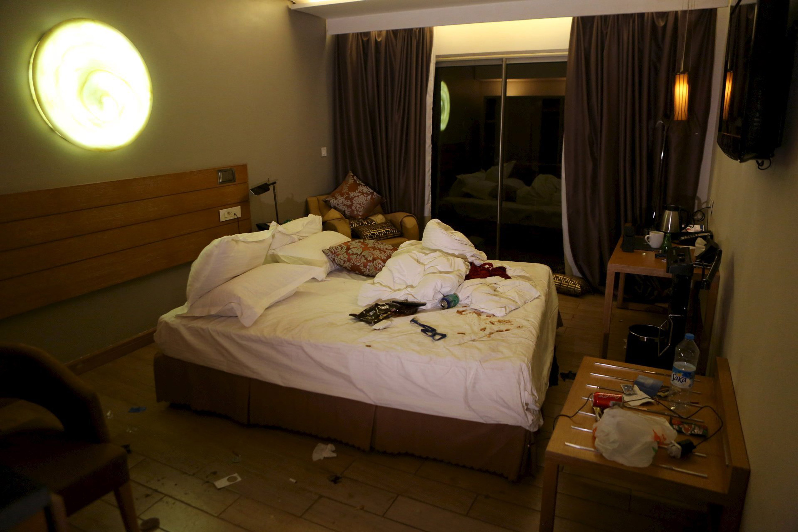 A room is seen in the Radisson hotel in Bamako, Mali, on Nov. 20, 2015.