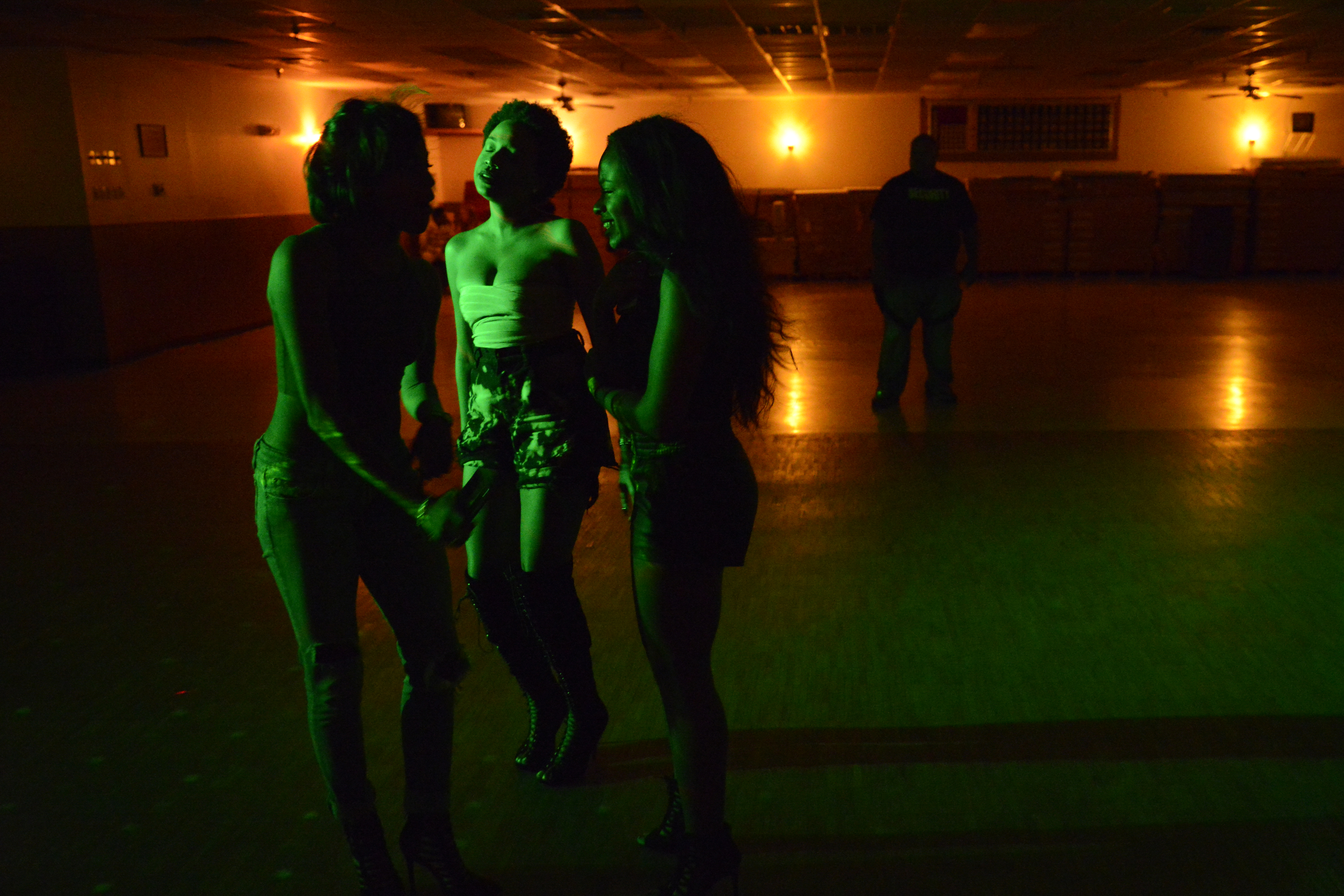 Students dance at the 'Eskapade' homecoming after party, hosted by the University of Missouri's Kappa Alpha Psi and Sigma Gamma Rho Friday night during Black Homecoming on Oct. 9, 2015 in Columbia, Mo. The alternative homecoming was created in response to a social divide at the university. The first Black Homecoming was held in 1988.