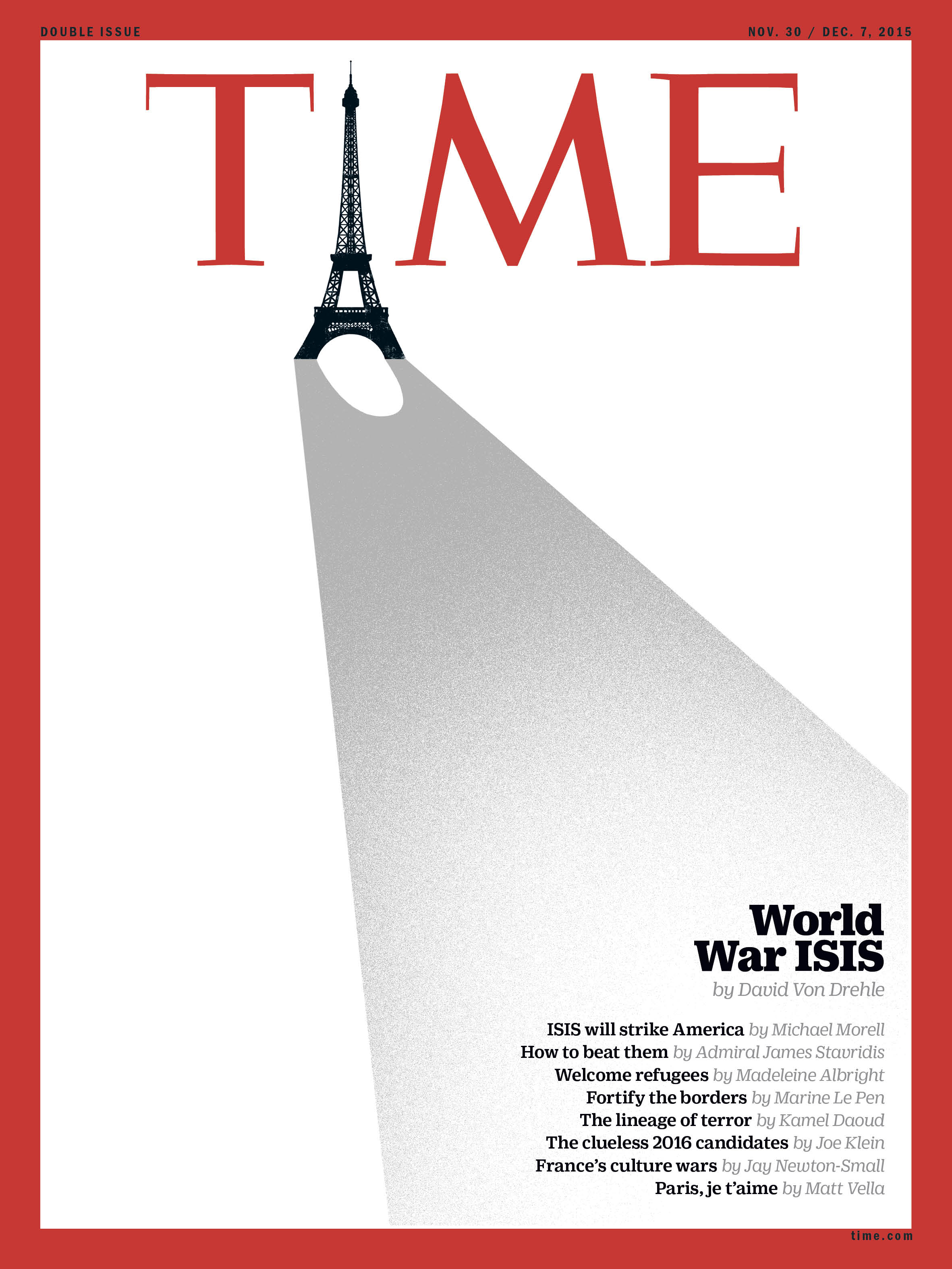 Paris ISIS Time Magazine Cover 151130
