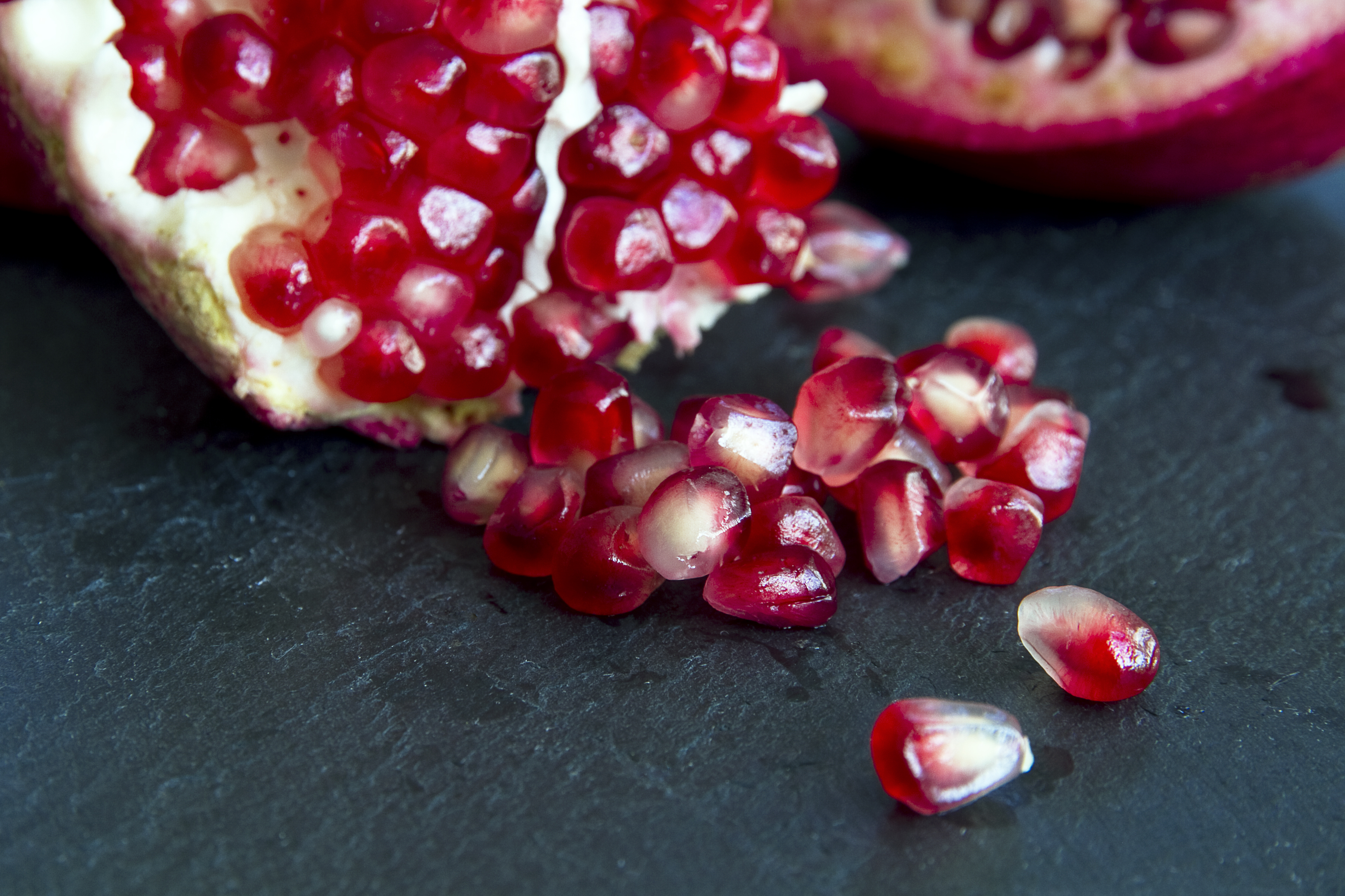 “Rich in antioxidants and potassium, pomegranate seeds and juice have a sour-sweet flavor that helps perk up meals during the winter months,  says O'Brady.
