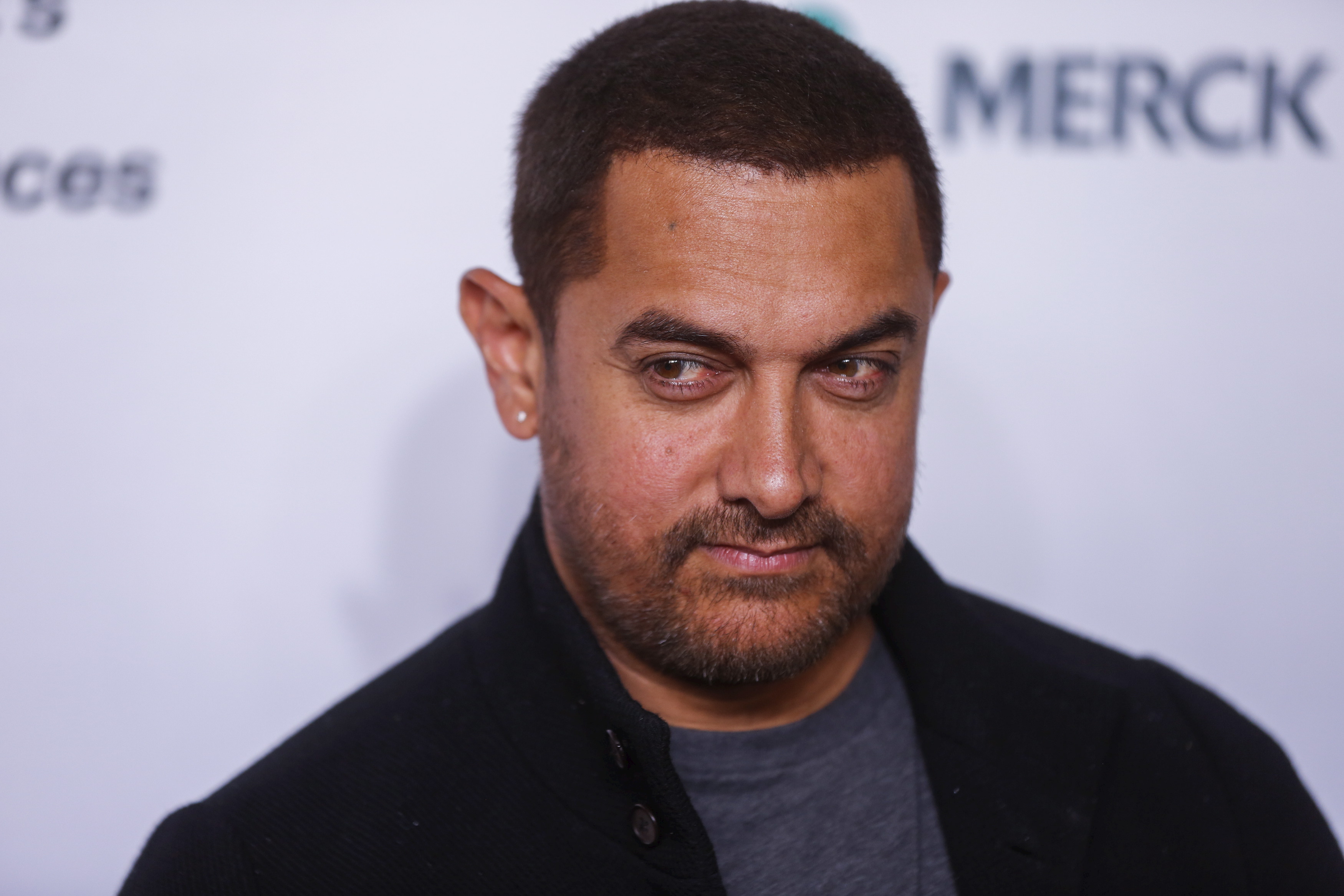 Indian actor Aamir Khan arrives for the opening night of the Women in the World summit in New York City on April 22, 2015 (Lucas Jackson—Reuters)
