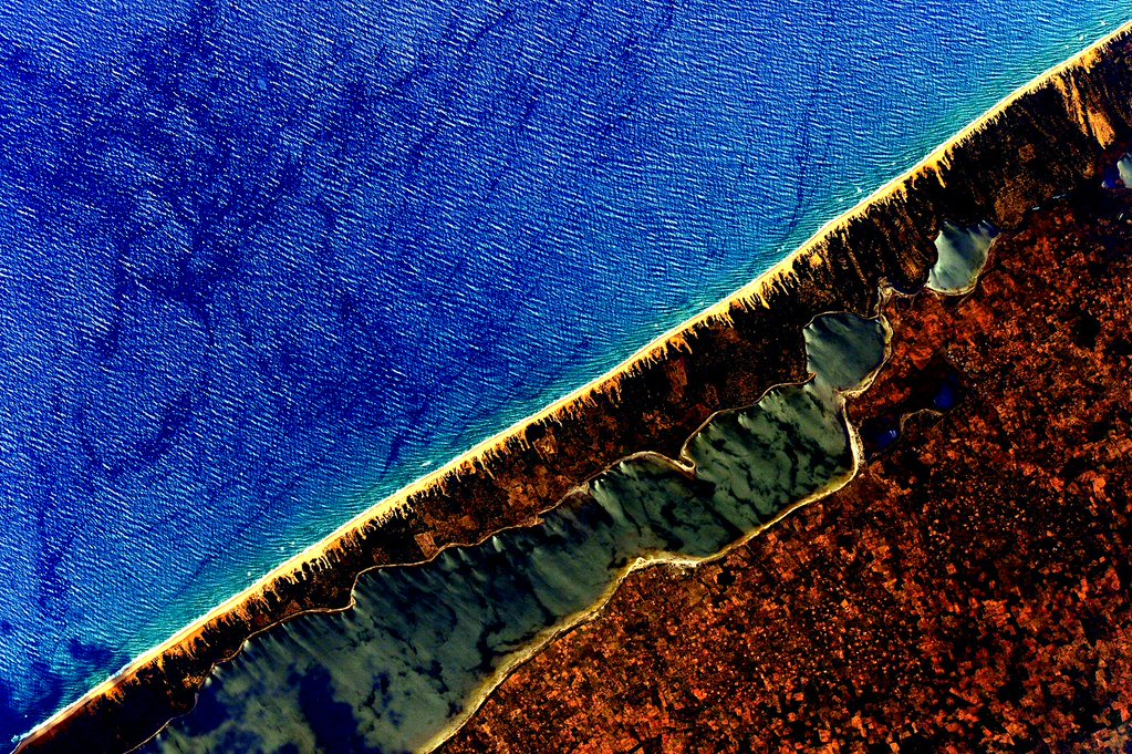 Saw some big rip currents in #mozambique today. These can be very dangerous. Be careful. #YearInSpace  - via Twitter on Nov. 19, 2015