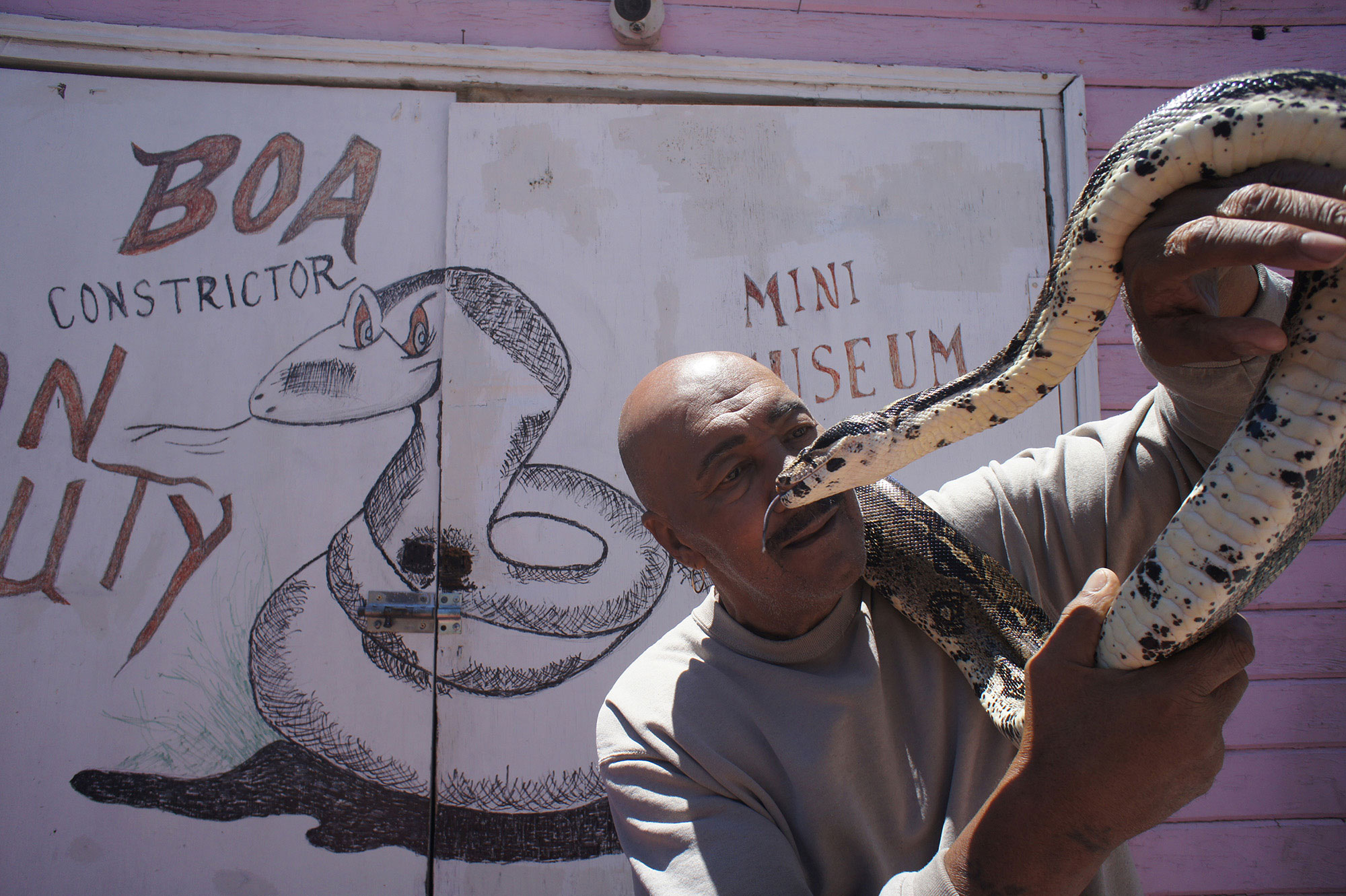 Portrait of Vincent “Snake man” Seymour. From the series  OG Told Me,  Oakland, Calif.