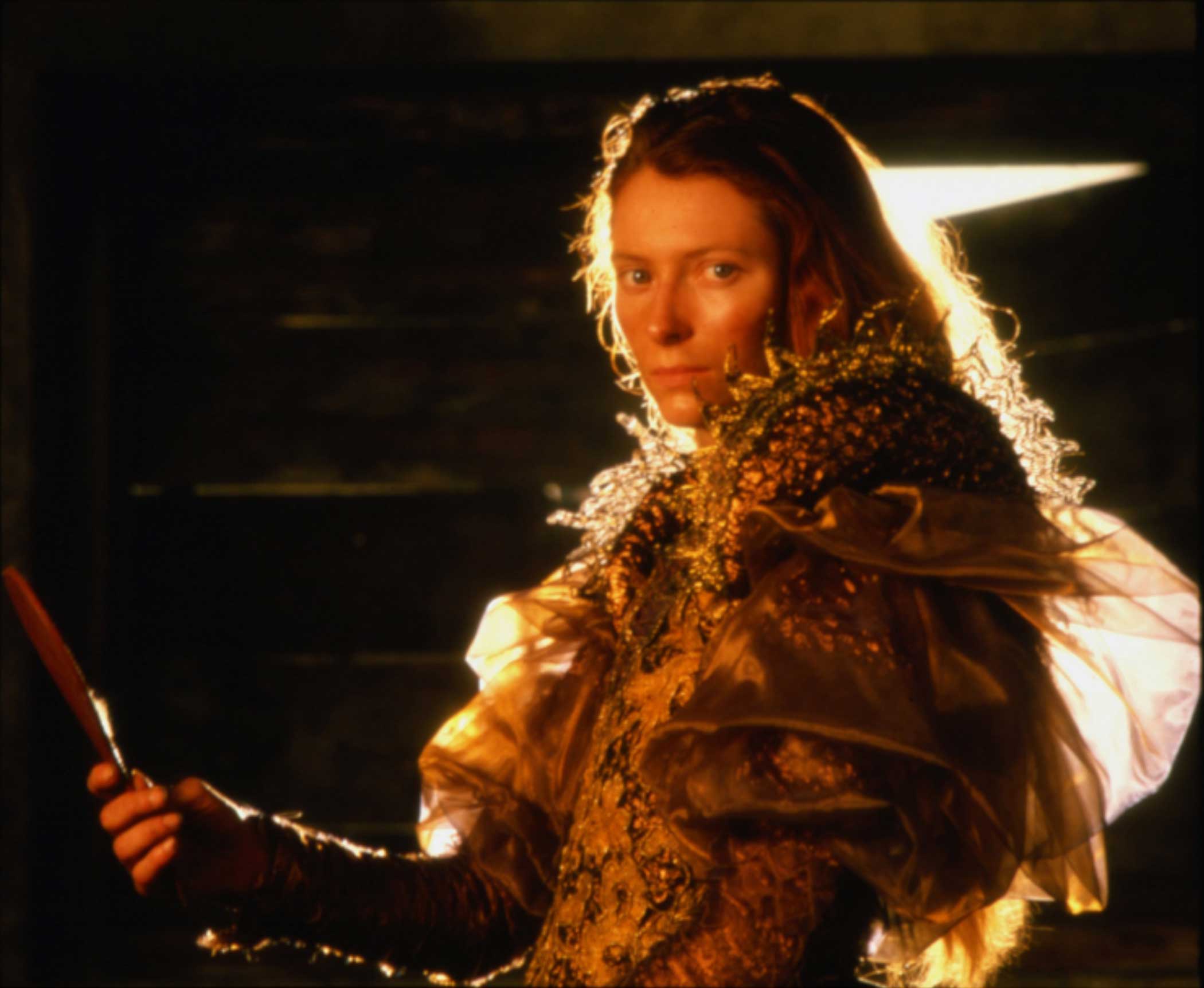 Tilda Swinton is seen as Lena in Caravaggio in 1986.