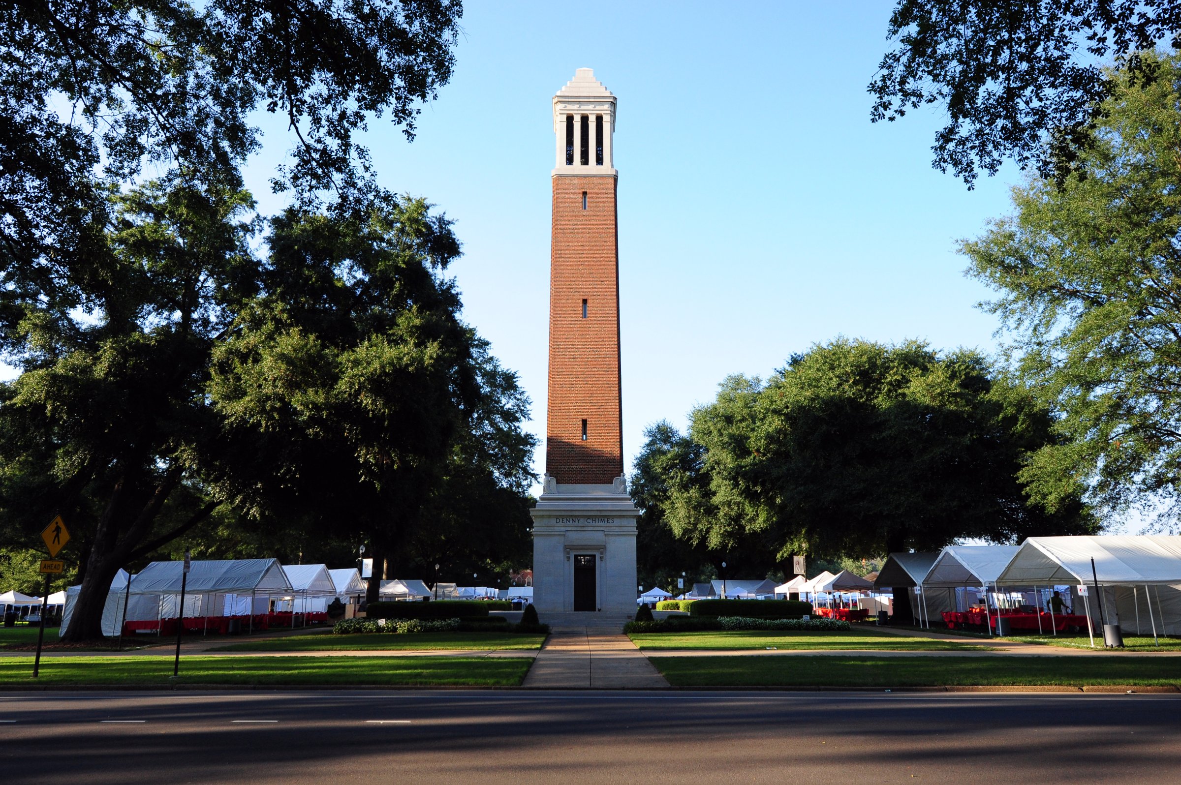 The Denny Chimes on campus of the University of Alabama in Tuscaloosa, Ala.