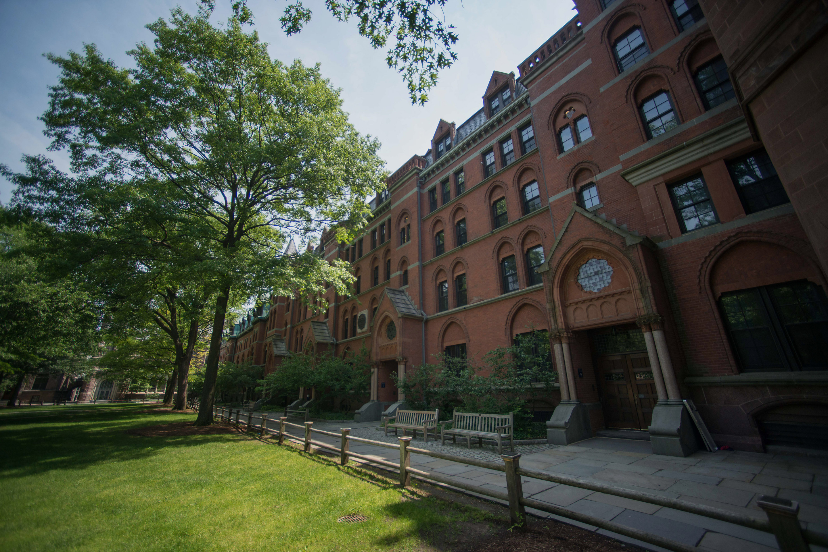 Buildings stand on the Yale University campus in New Haven, Connecticut on  June 12, 2015. (Craig Warga—Bloomberg/Getty Images)