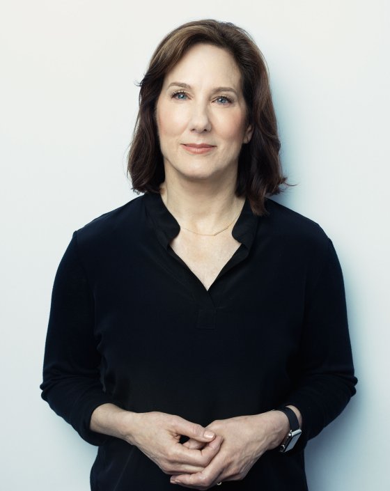 Kathleen Kennedy photographed for Time on October 29, 2015 in London