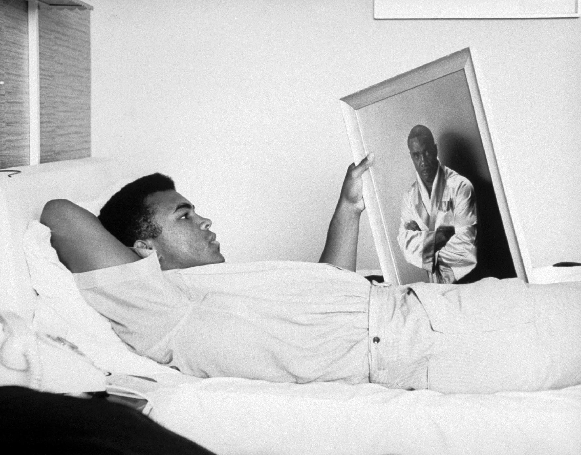 Cassius Clay later Muhammad Ali in 1965