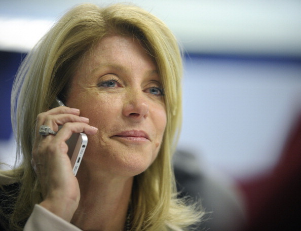 Gubernatorial candidate Wendy Davis makes an election day visit to her campaign phone bank at Wendy Davis campaign headquarters in Fort Worth, Texas on March 4, 2014. (Fort Worth Star-Telegram/Getty Images)
