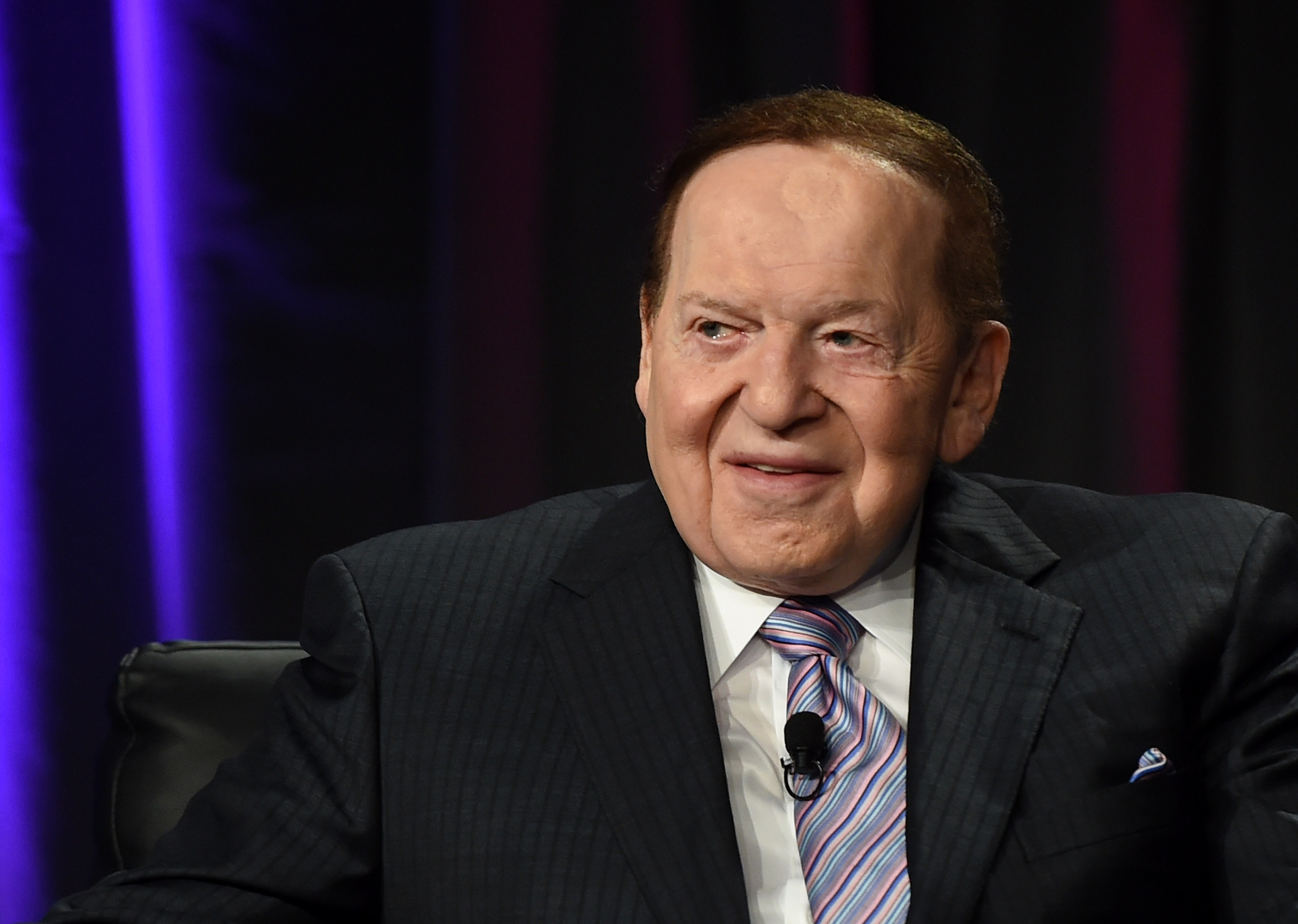 Las Vegas Sands Corp. Chairman and CEO Sheldon Adelson speaks at the Global Gaming Expo (G2E) 2014 at the Venetian Las Vegas in Las Vegas on Oct. 1, 2014