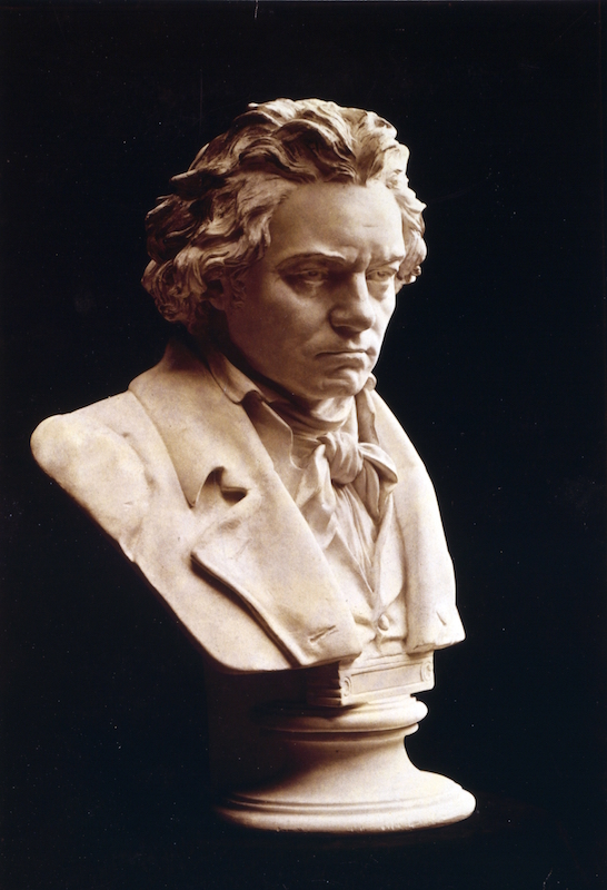 Portrait bust of Ludwig van Beethoven (1770-1827), German composer and pianist. One of the most influential western composers whose music bridged the Classical and Romantic periods. Musician