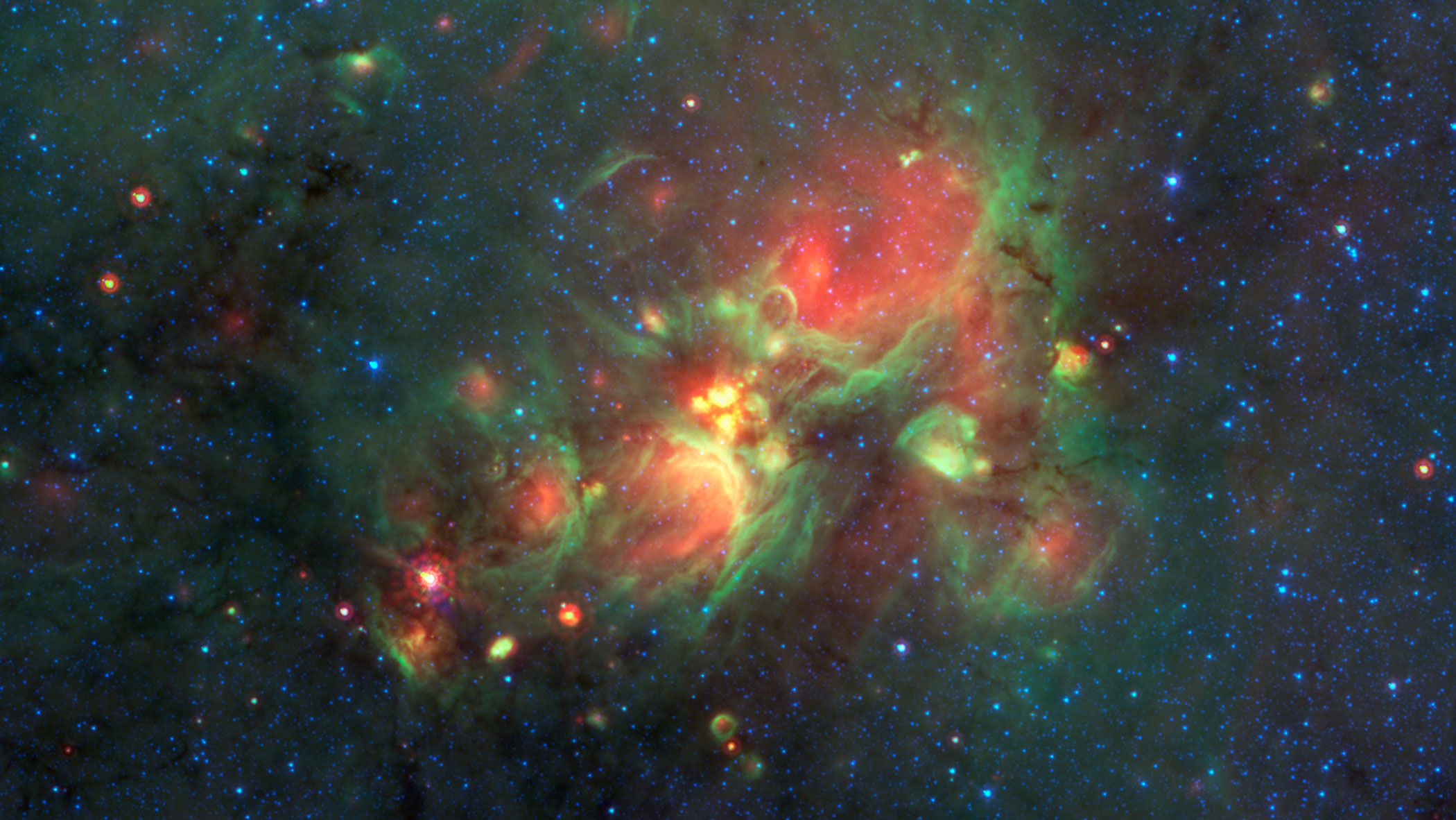 Volunteers using the web-based Milky Way Project brought star-forming features nicknamed "yellowballs" to the attention of researchers, who later showed that they are a phase of massive star formation.