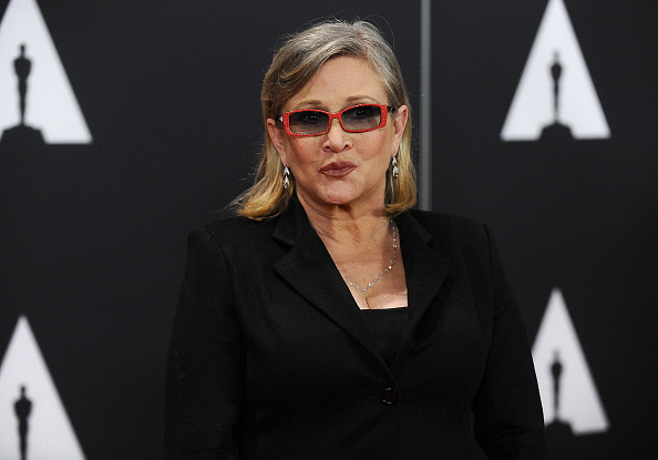 Actress Carrie Fisher attends the 7th annual Governors Awards at The Ray Dolby Ballroom at Hollywood & Highland Center on November 14, 2015 in Hollywood, California.