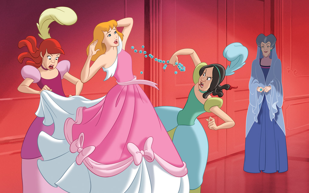 Cinderella and her stepsisters, Cinderella, 1950