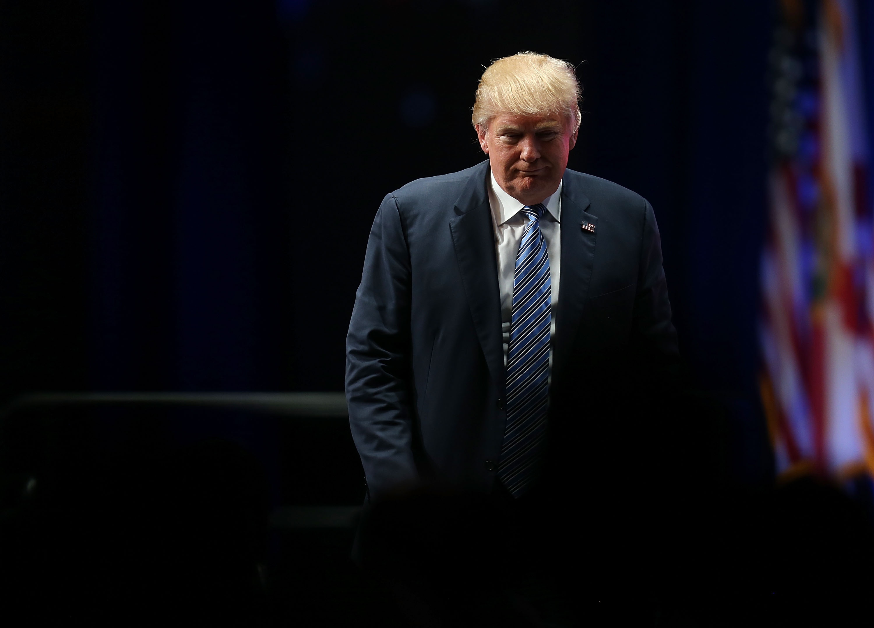 Donald Trump at the Sunshine Summit conference on Nov. 13, 2015 in Orlando, Fl. (Joe Raedle—Getty Images)