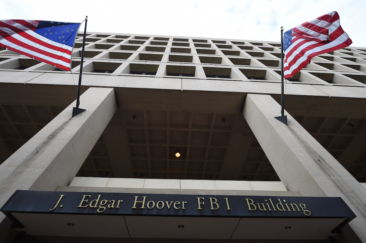 The exterior of the J. Edgar Hoover Building, which is the headquarters of the FBI is seen on Aug. 20, 2015 in Washington, DC. (The Washington Post / Getty Images)